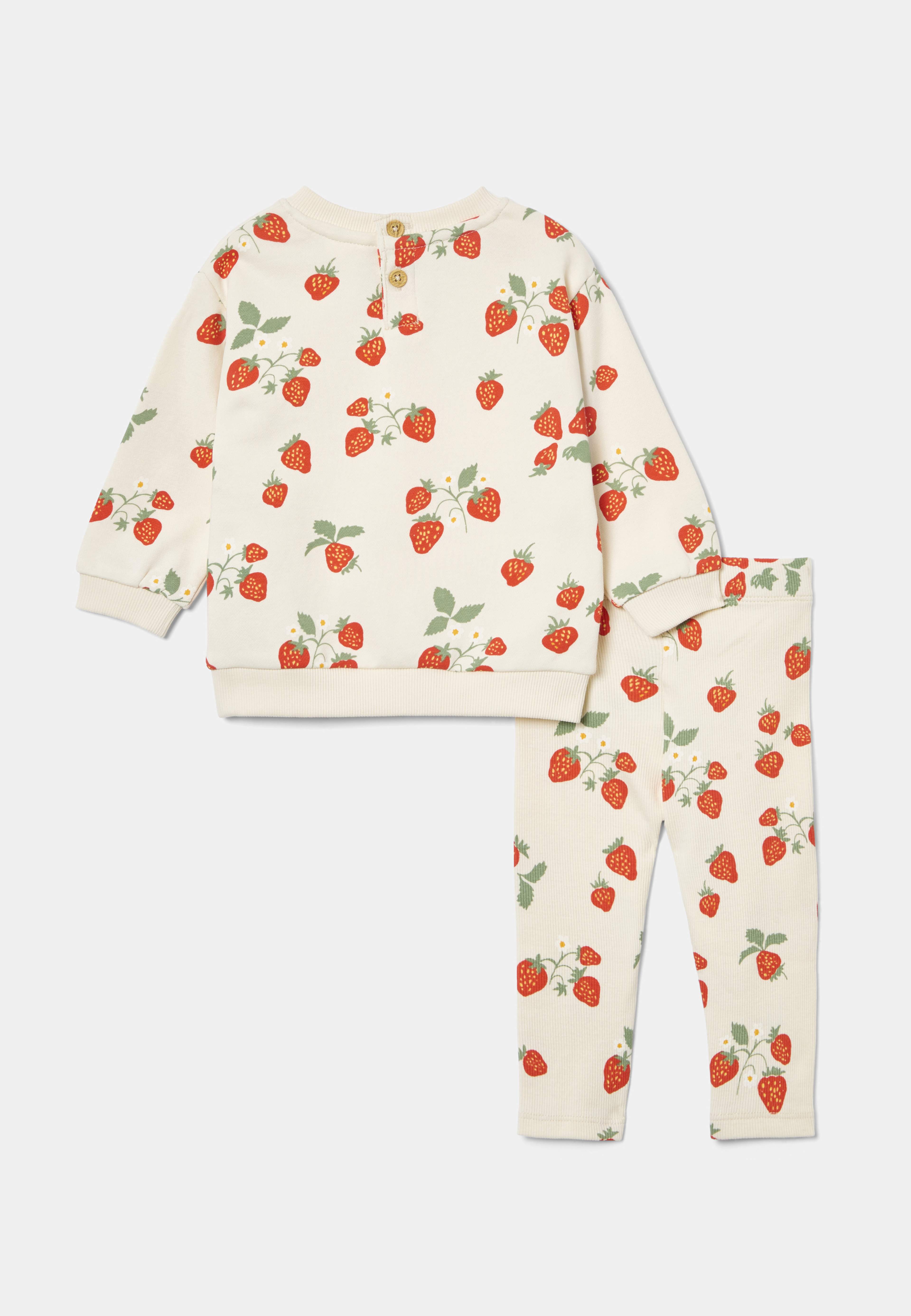 Tvådelat set PHILLI, från RIKIKI, i färgen Strawberry. Klicka för att öppna bilden i stort format