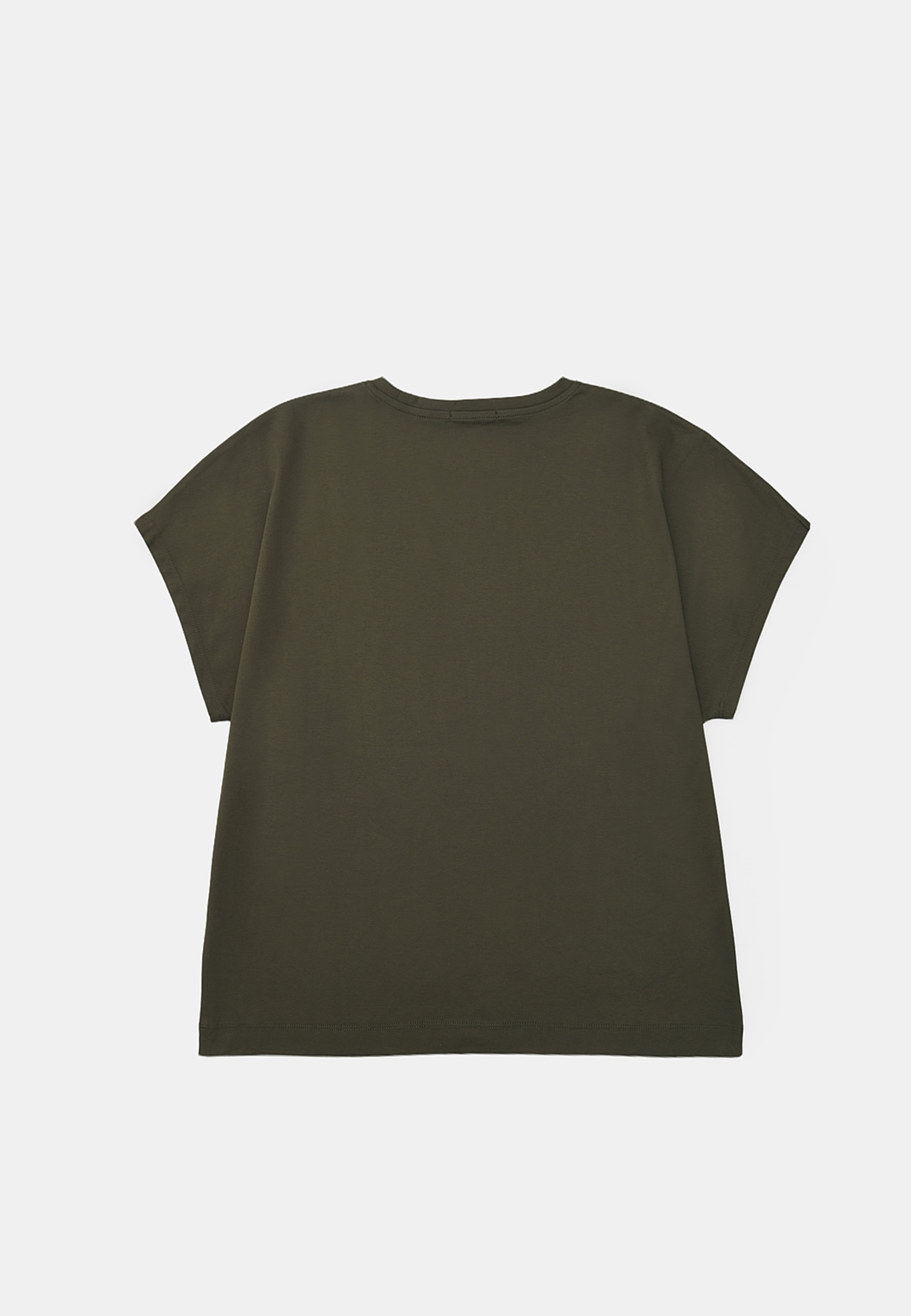 T-shirt med holkärm SORRENTO, från Wera, i färgen Khaki. Klicka för att öppna bilden i stort format