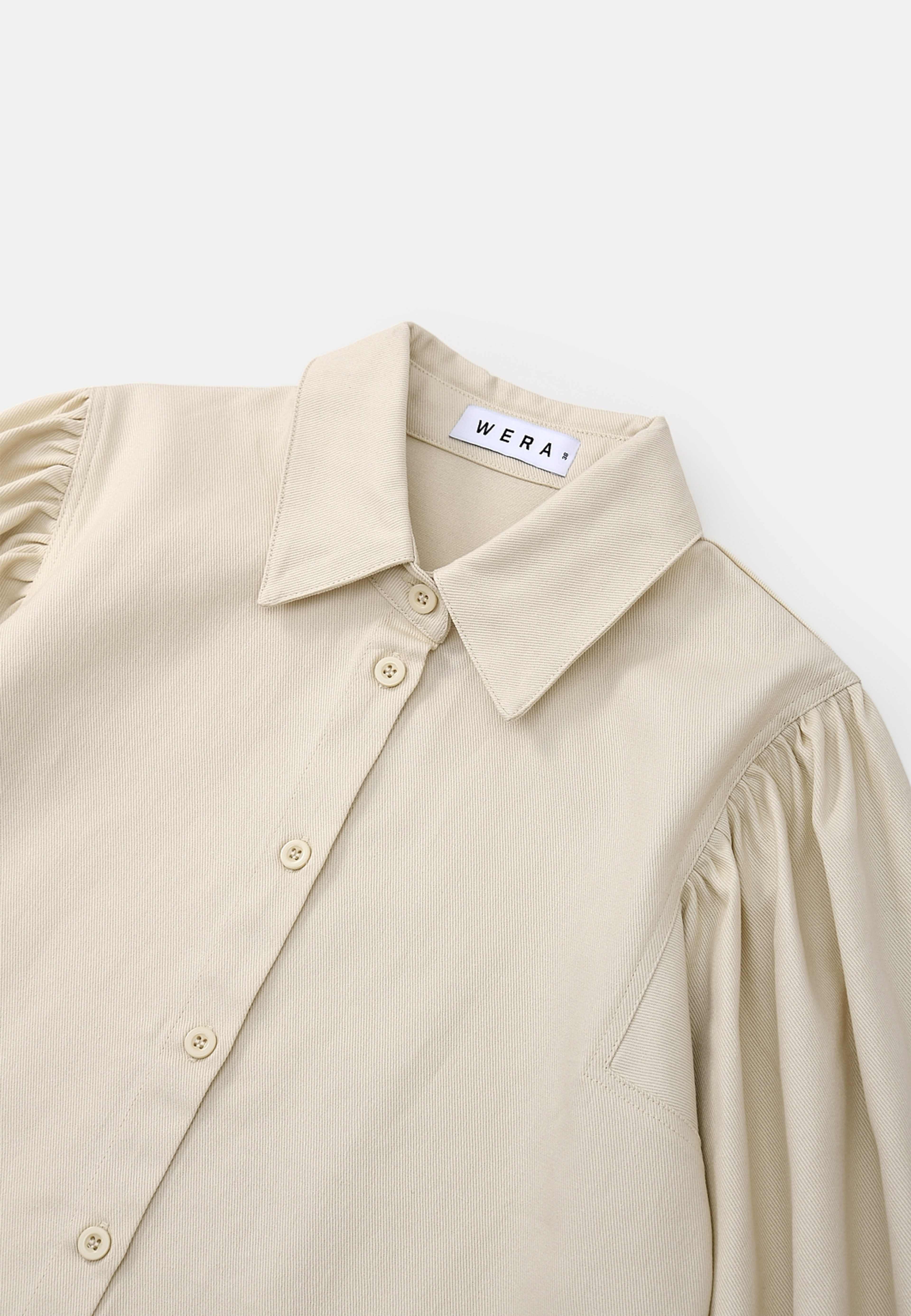 Twillblus HALO, från Wera, i färgen Ecru. Klicka för att öppna bilden i stort format