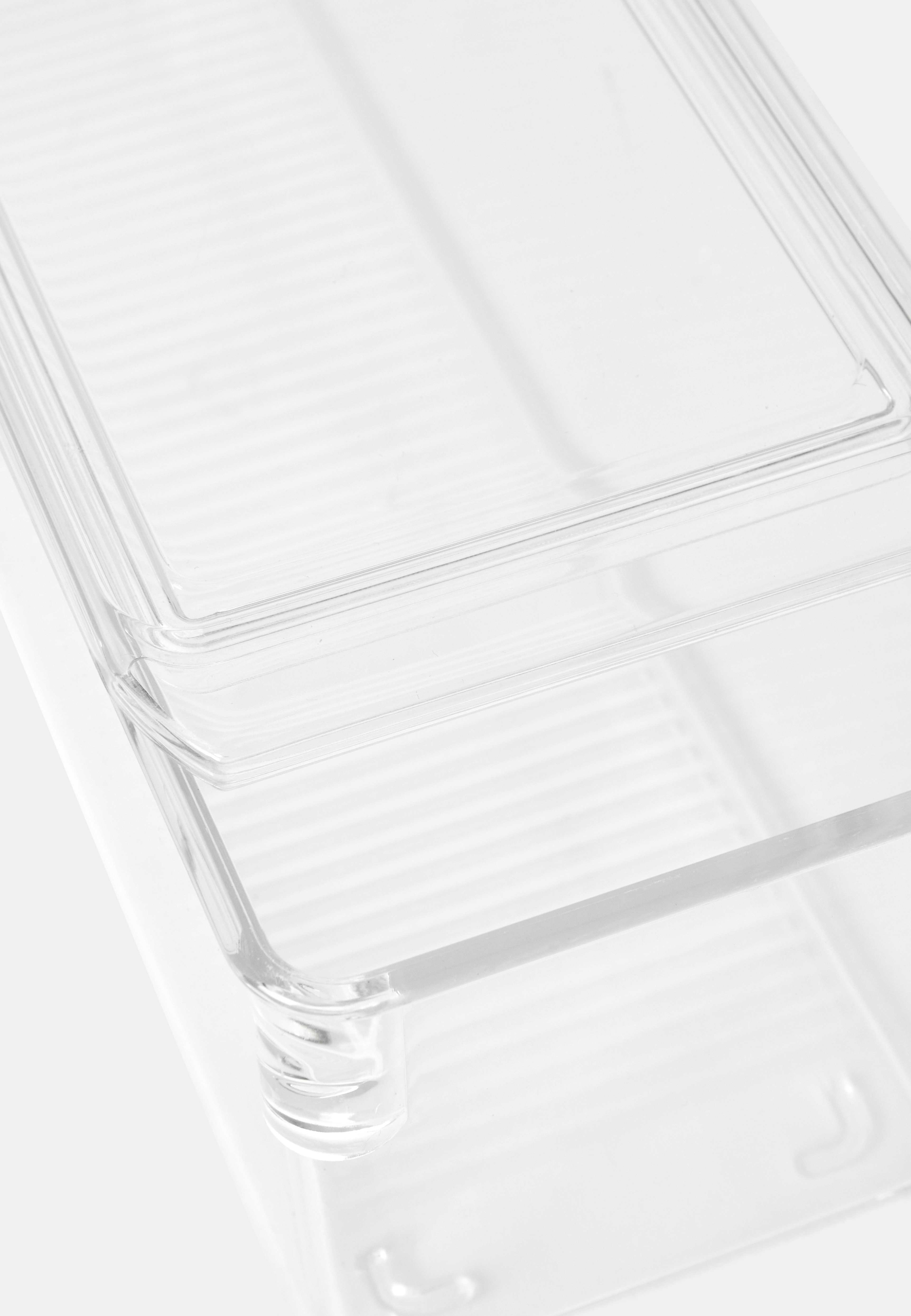 Kylskåpsförvaring med lock hög 36x10,5 cm, från Åhléns Home, i färgen Clear. Klicka för att öppna bilden i stort format