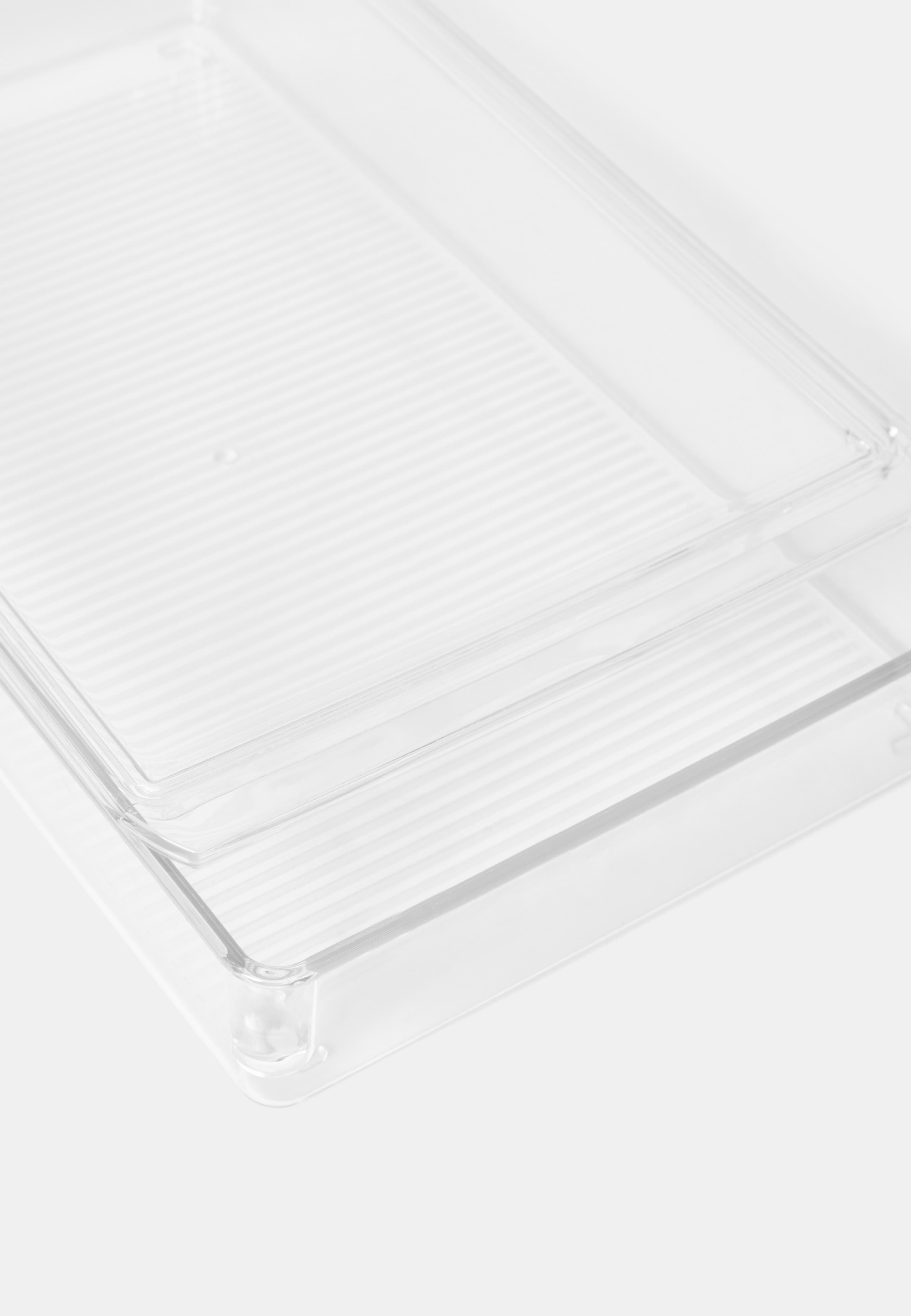 Kylskåpsförvaring med lock låg 36x20,5 cm, från Åhléns Home, i färgen Clear. Klicka för att öppna bilden i stort format