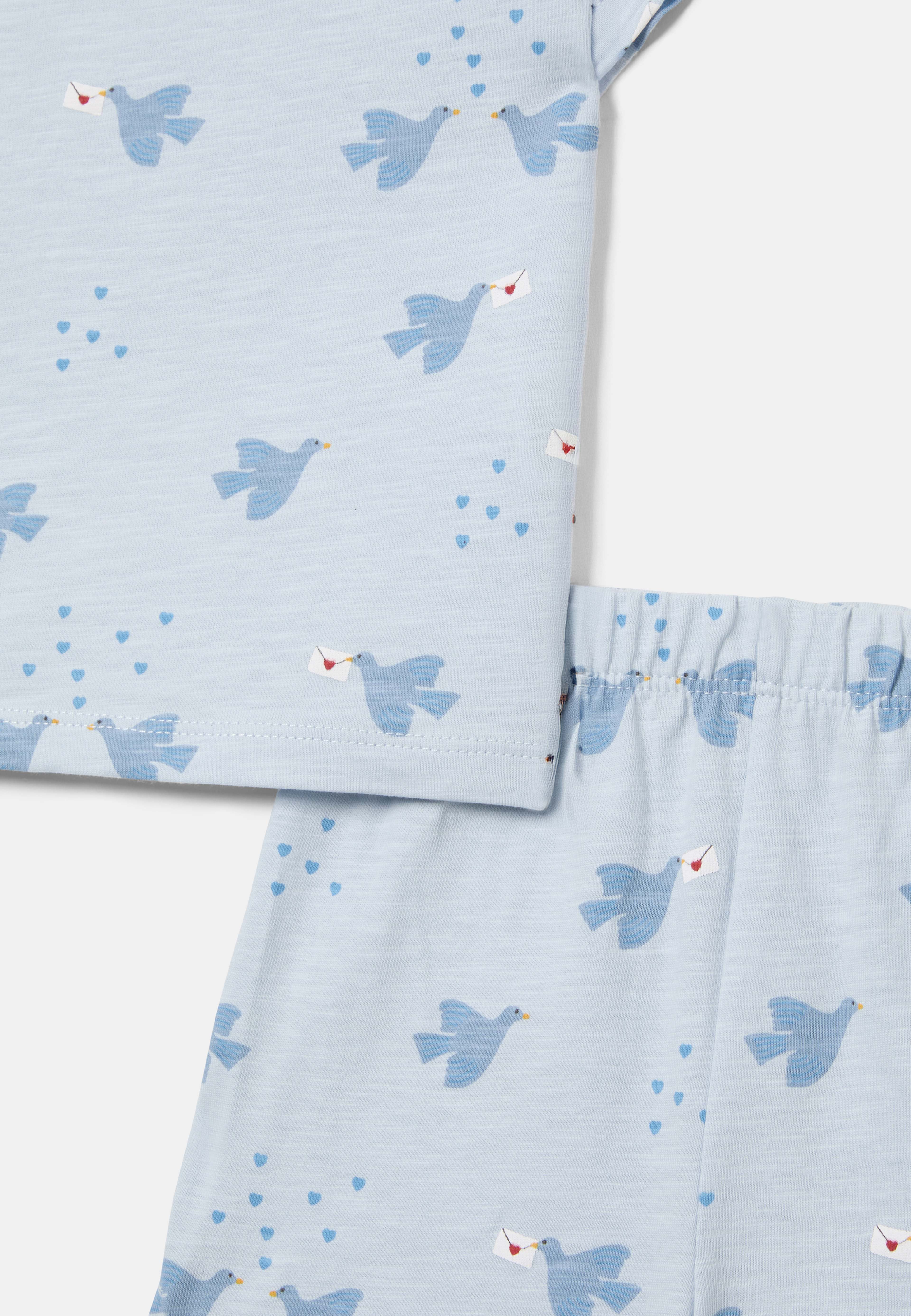 Tvådelat set TWINN, från RIKIKI, i färgen Blue Bird. Klicka för att öppna bilden i stort format