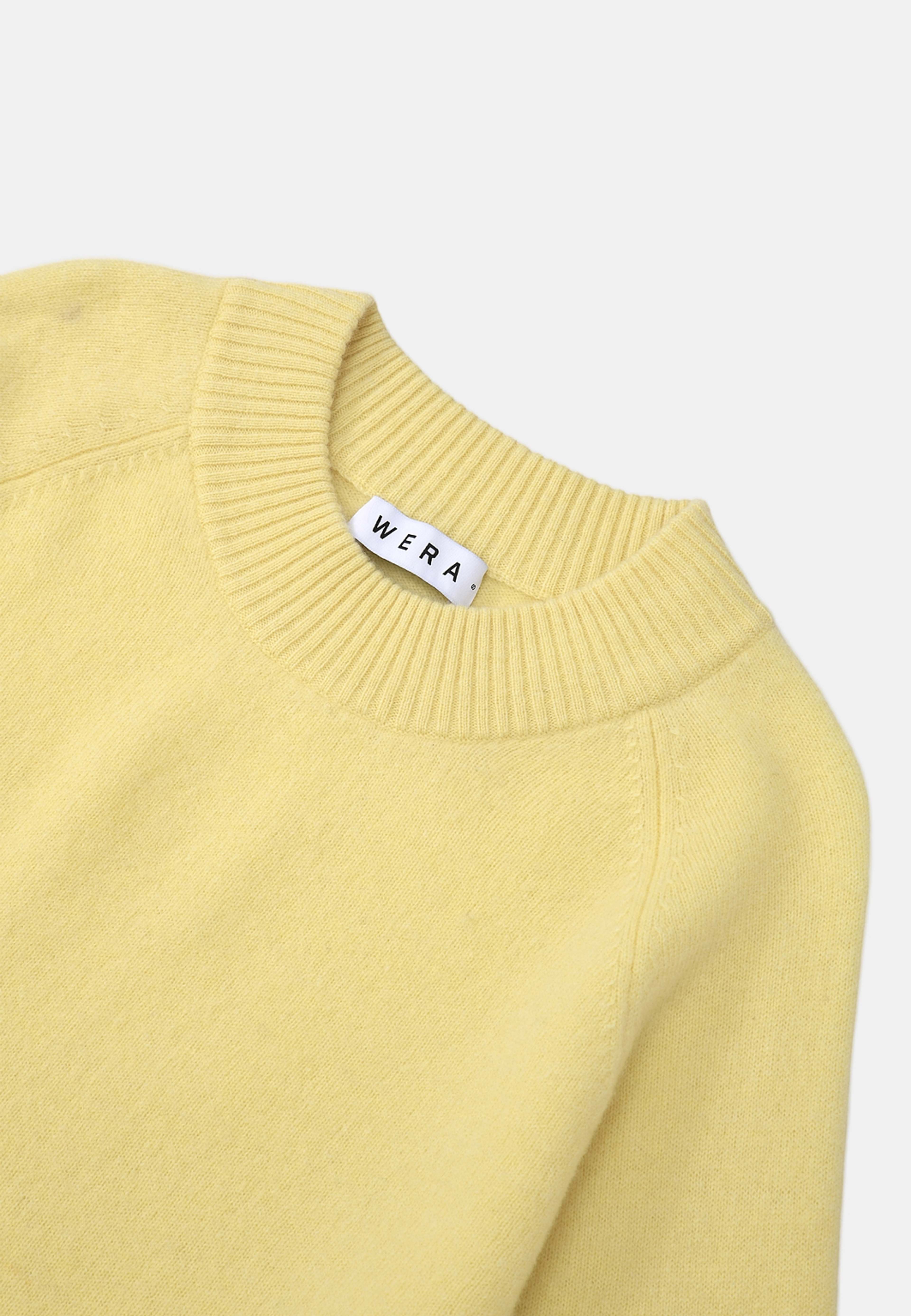 Ulljumper SPRING, från Wera, i färgen Light Yellow. Klicka för att öppna bilden i stort format