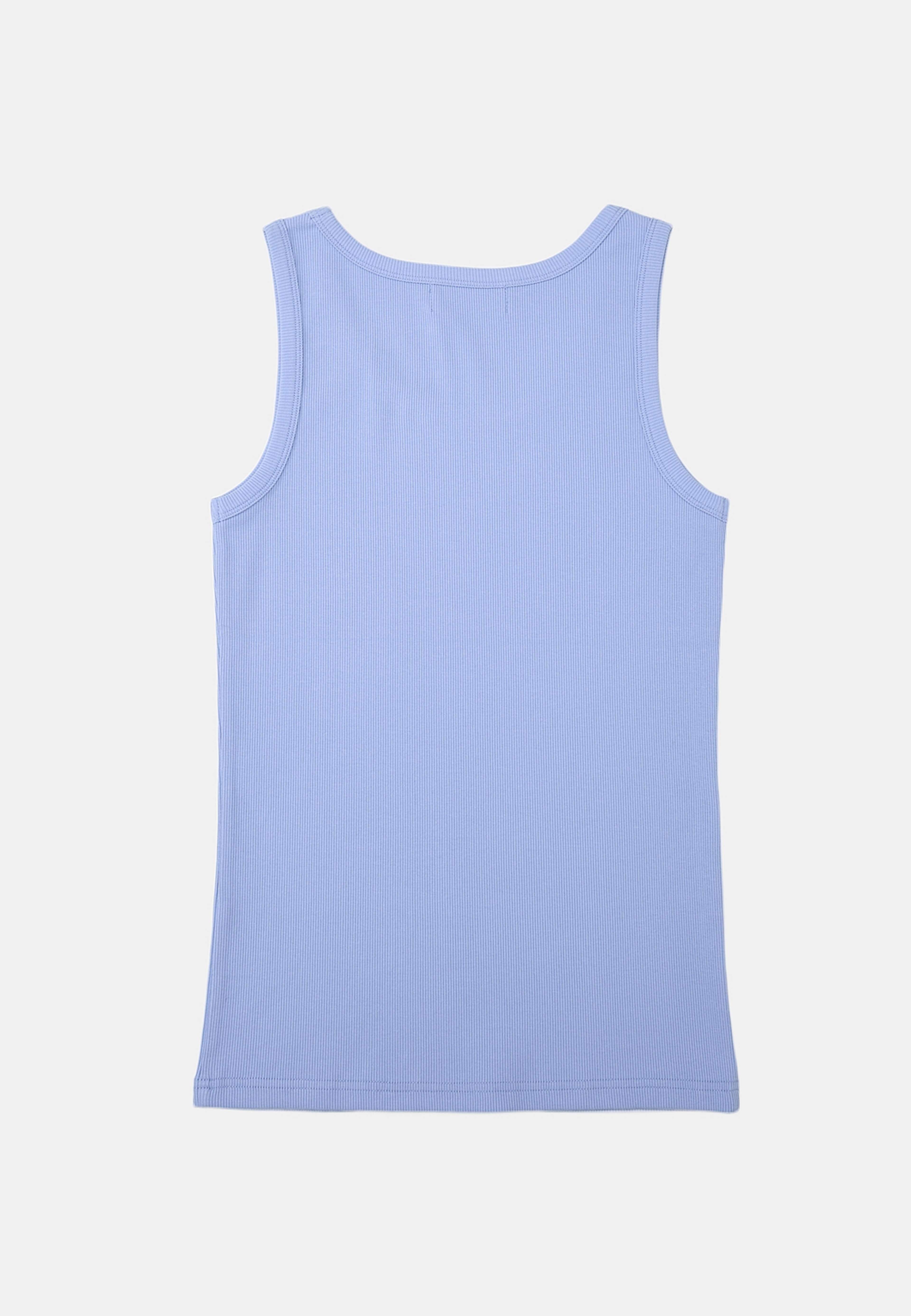 Ribbat linne SUNNI, från Carin Wester, i färgen Mid Blue. Klicka för att öppna bilden i stort format