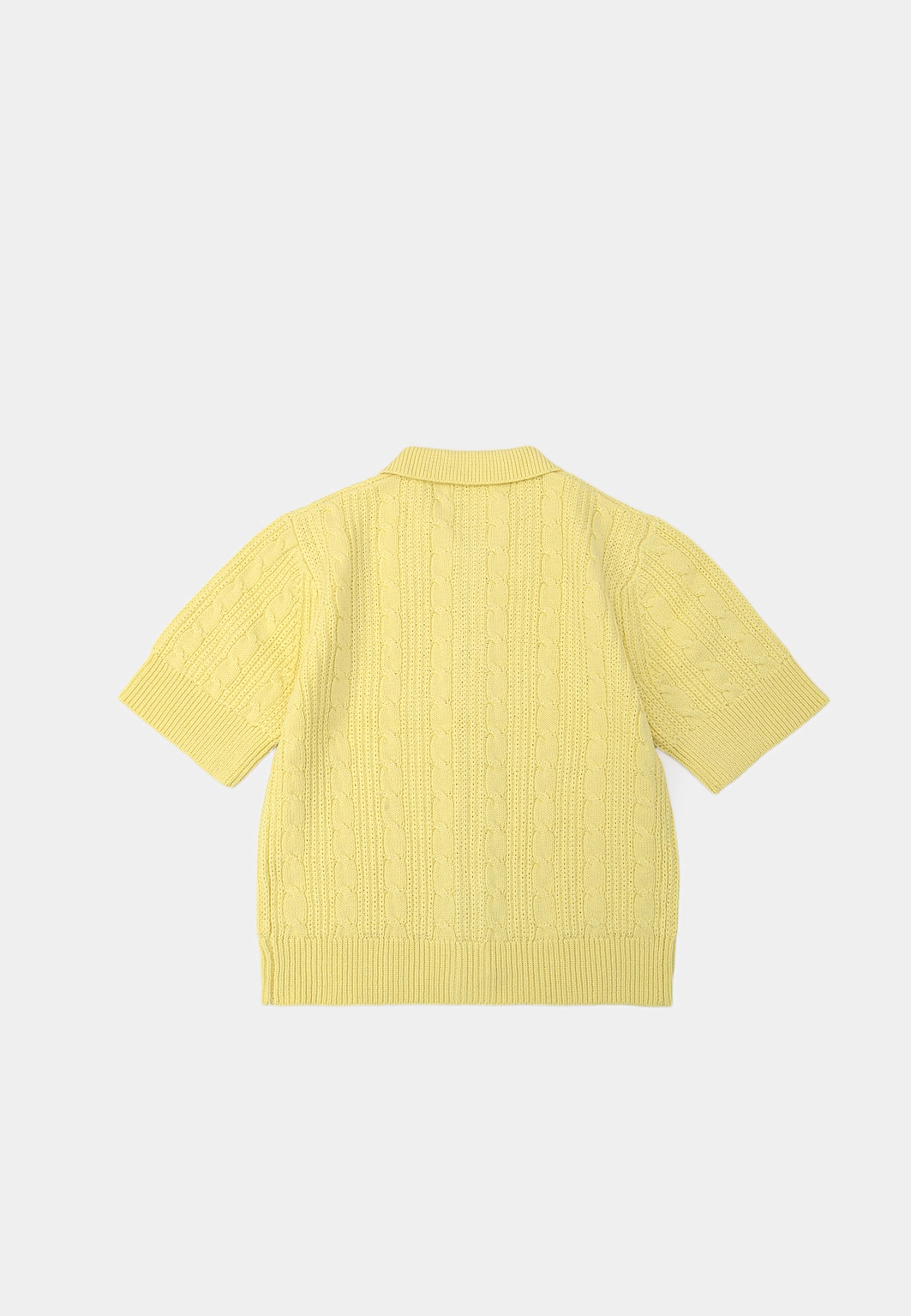 Kortärmad cardigan EJDA, från Carin Wester, i färgen Light Yellow. Klicka för att öppna bilden i stort format