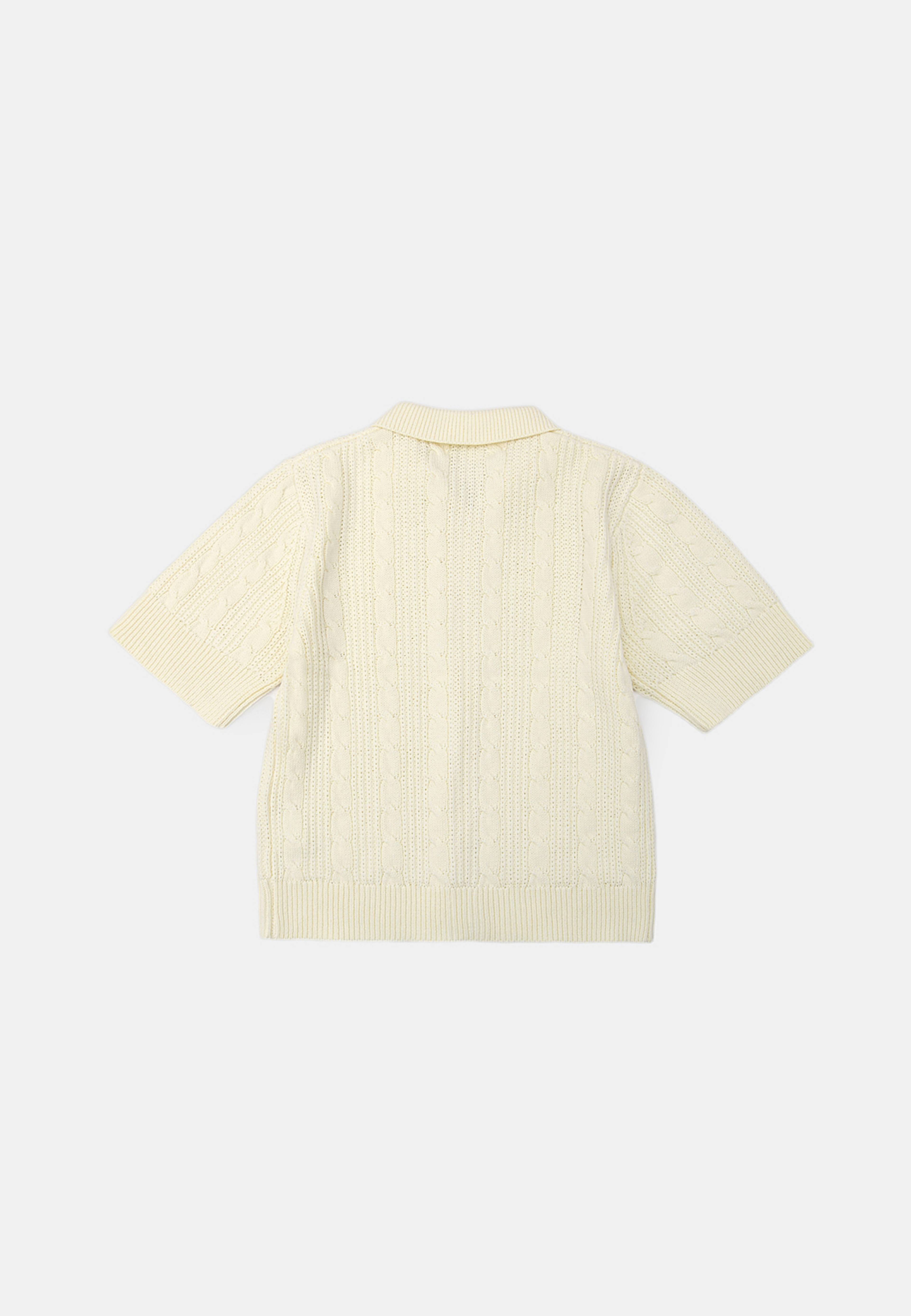 Kortärmad cardigan EJDA, från Carin Wester, i färgen Cream. Klicka för att öppna bilden i stort format