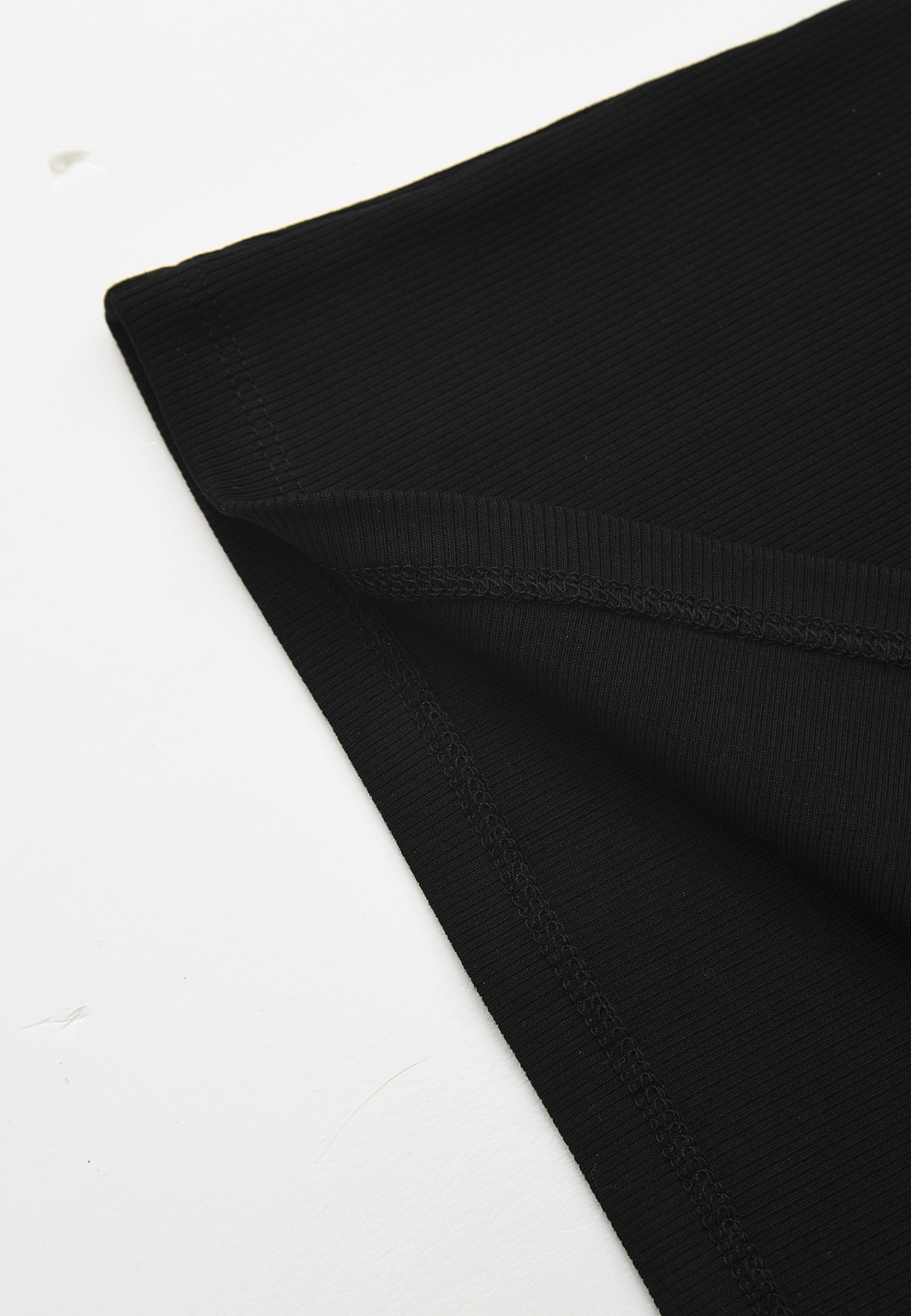 Ribbat linne BEATRICE, från Wera, i färgen Black. Klicka för att öppna bilden i stort format