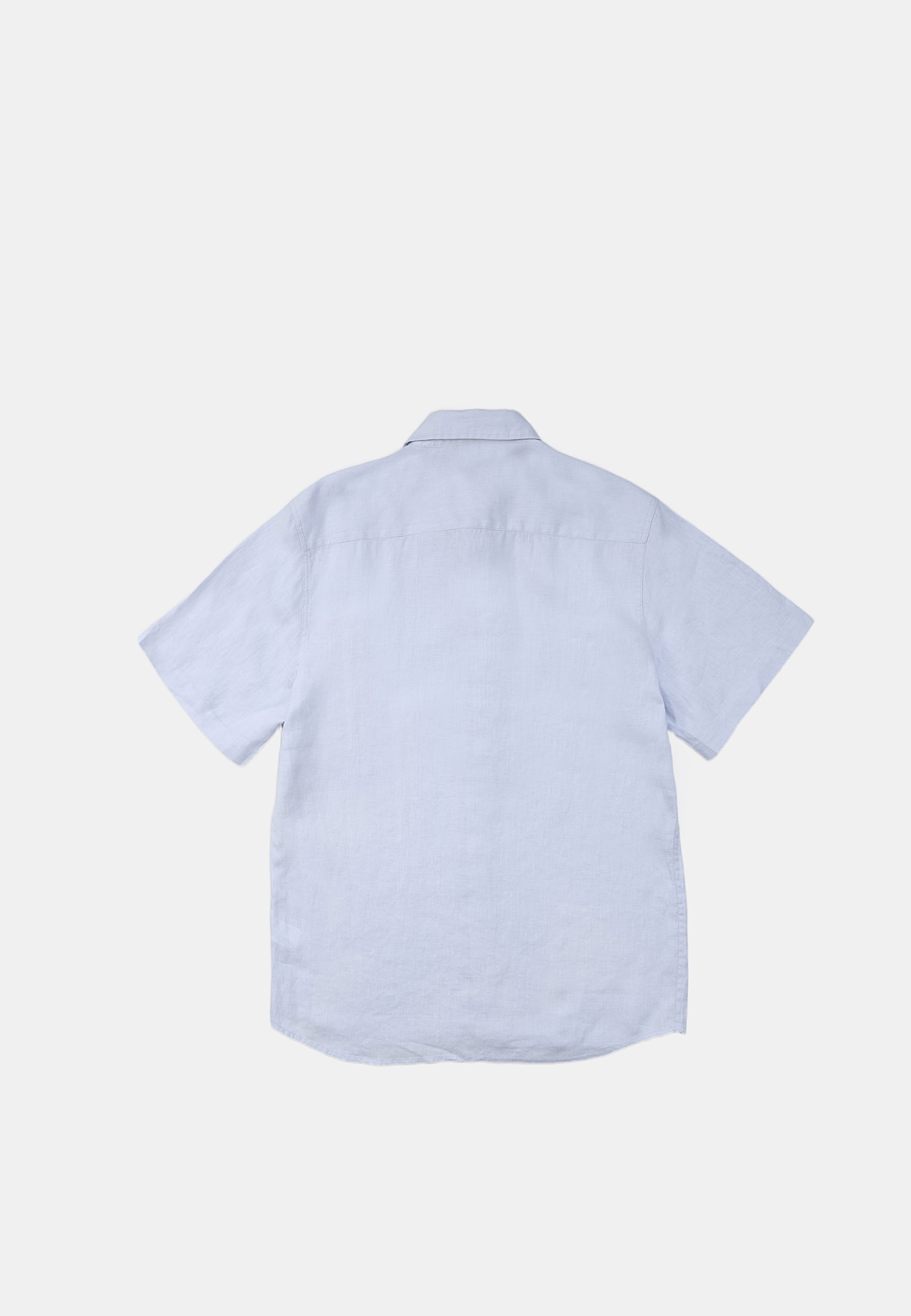 Kortärmad linneskjorta GUNNAR, från NORVIE, i färgen Light Blue. Klicka för att öppna bilden i stort format