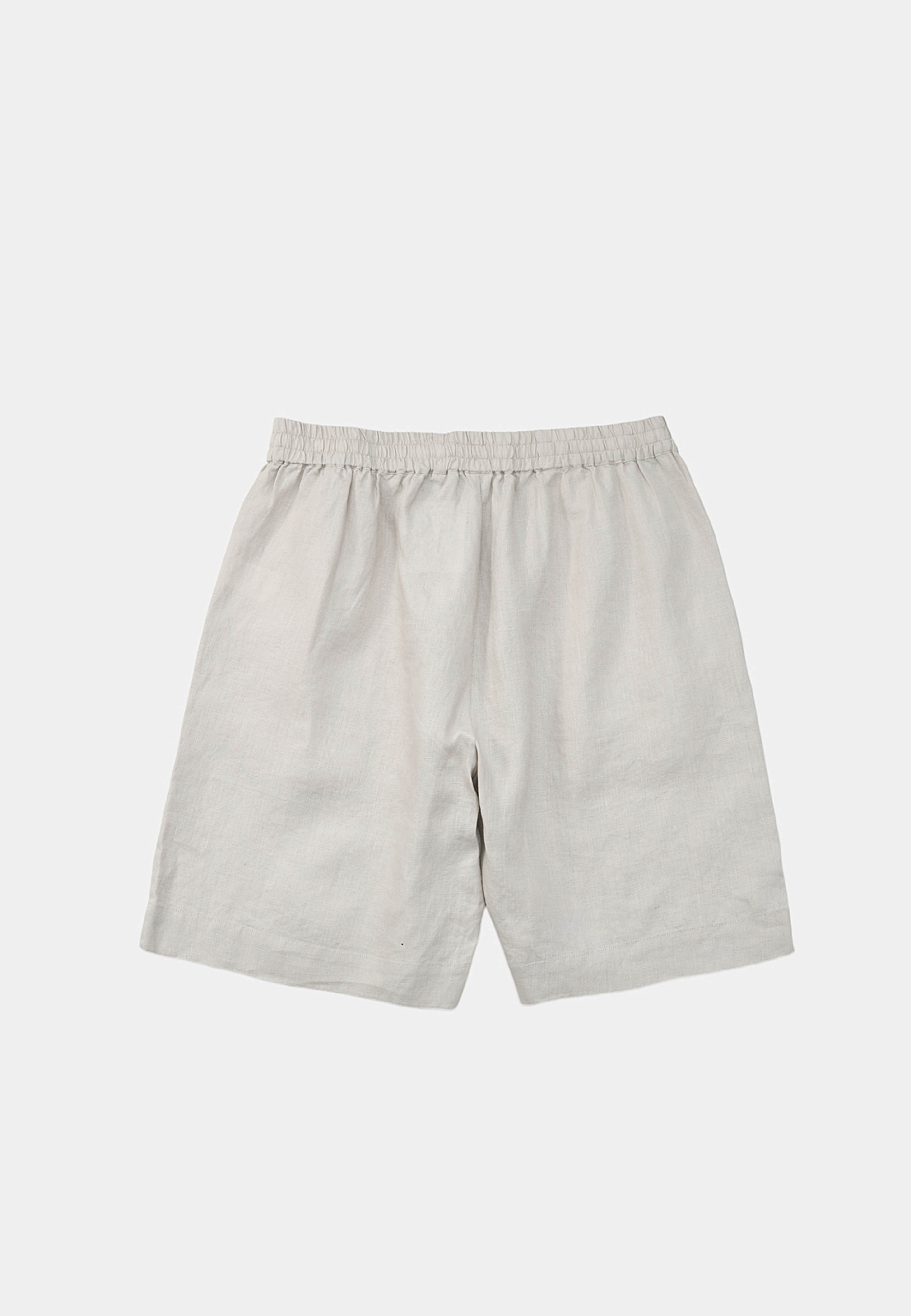 Linneshorts DANTE, från NORVIE, i färgen Beige. Klicka för att öppna bilden i stort format