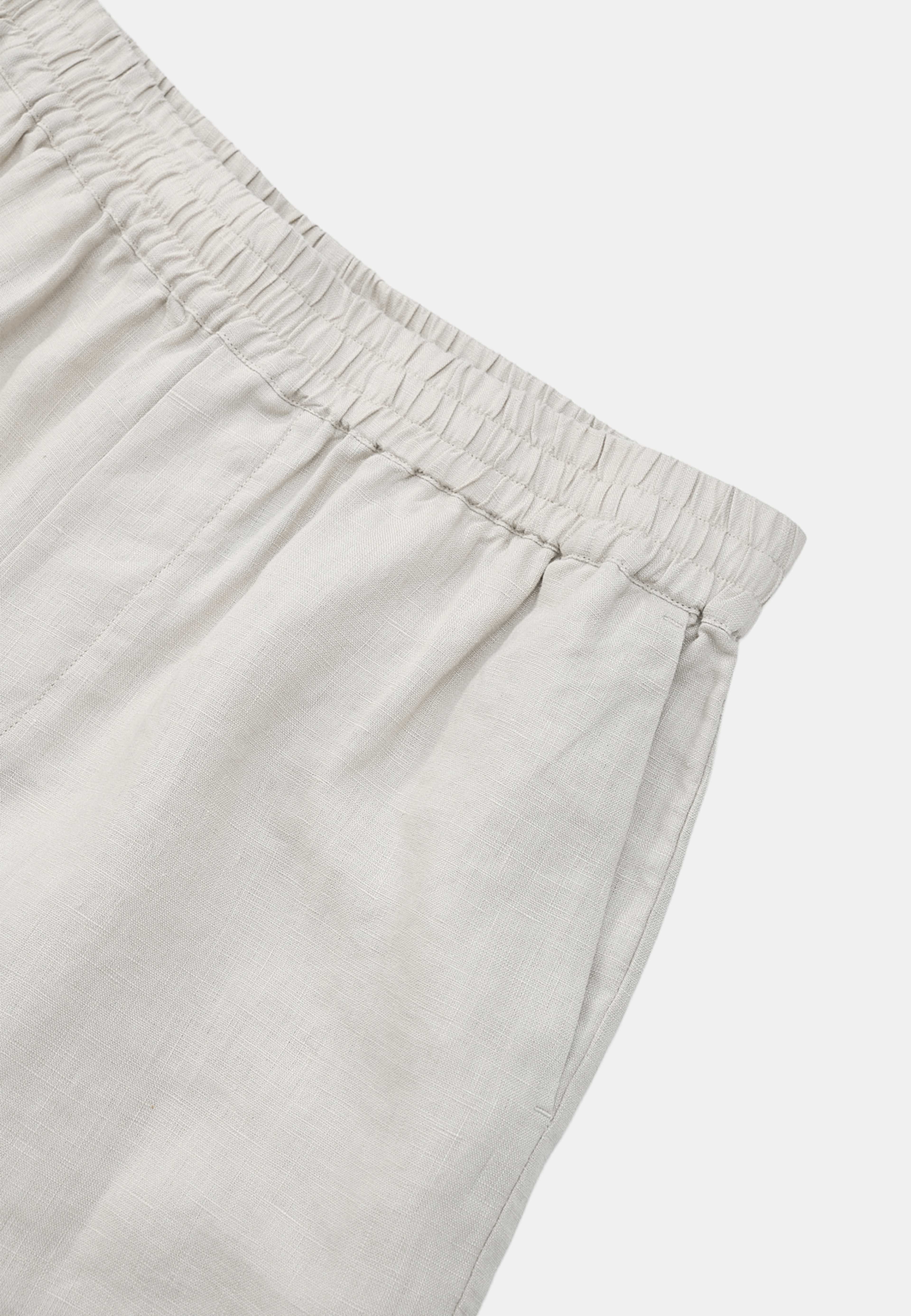 Linneshorts DANTE, från NORVIE, i färgen Beige. Klicka för att öppna bilden i stort format