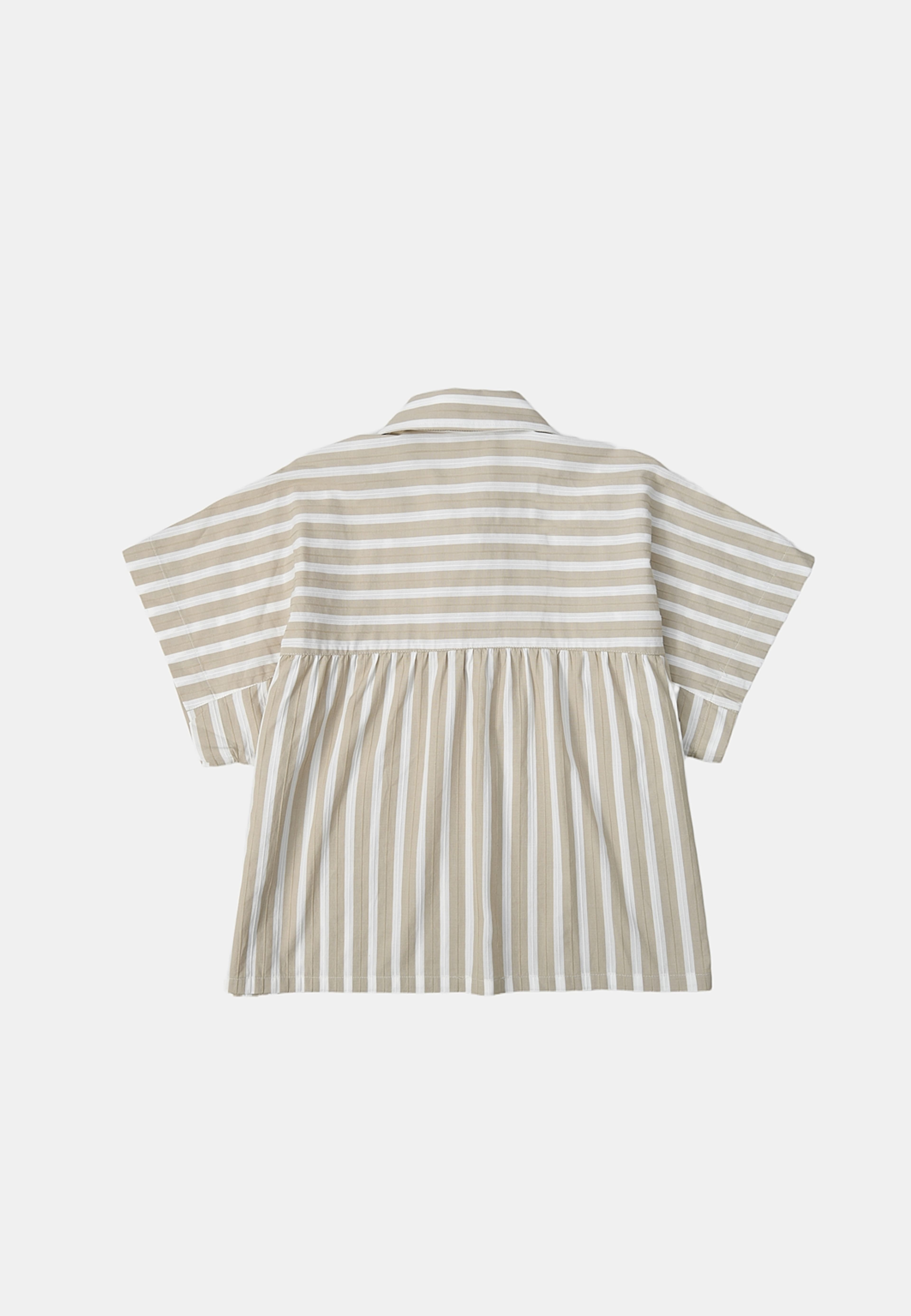 Blus FIORE, från Carin Wester, i färgen Beige Stripe. Klicka för att öppna bilden i stort format