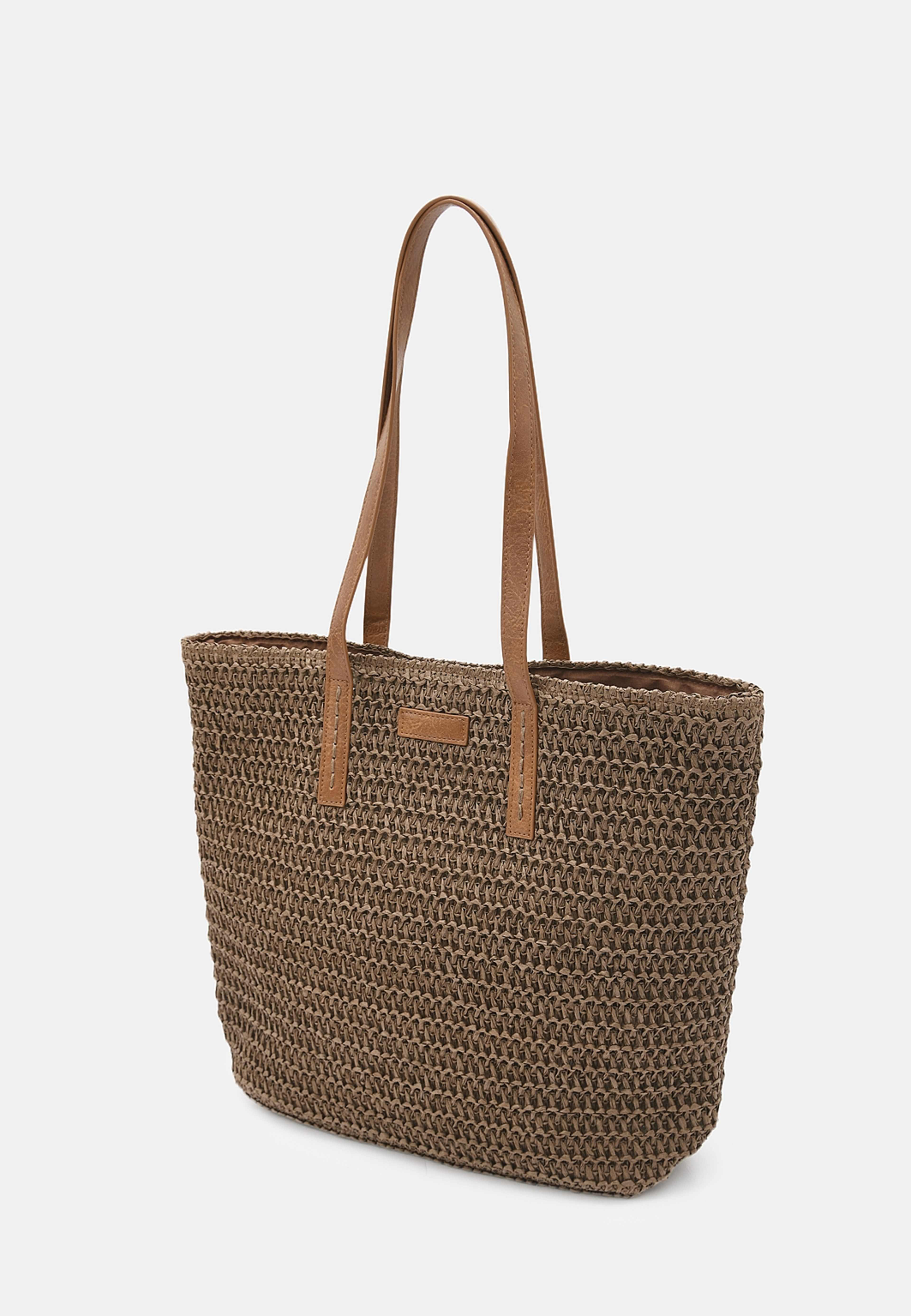 Shopperväska i strå, från Å WOMAN, i färgen Brown. Klicka för att öppna bilden i stort format