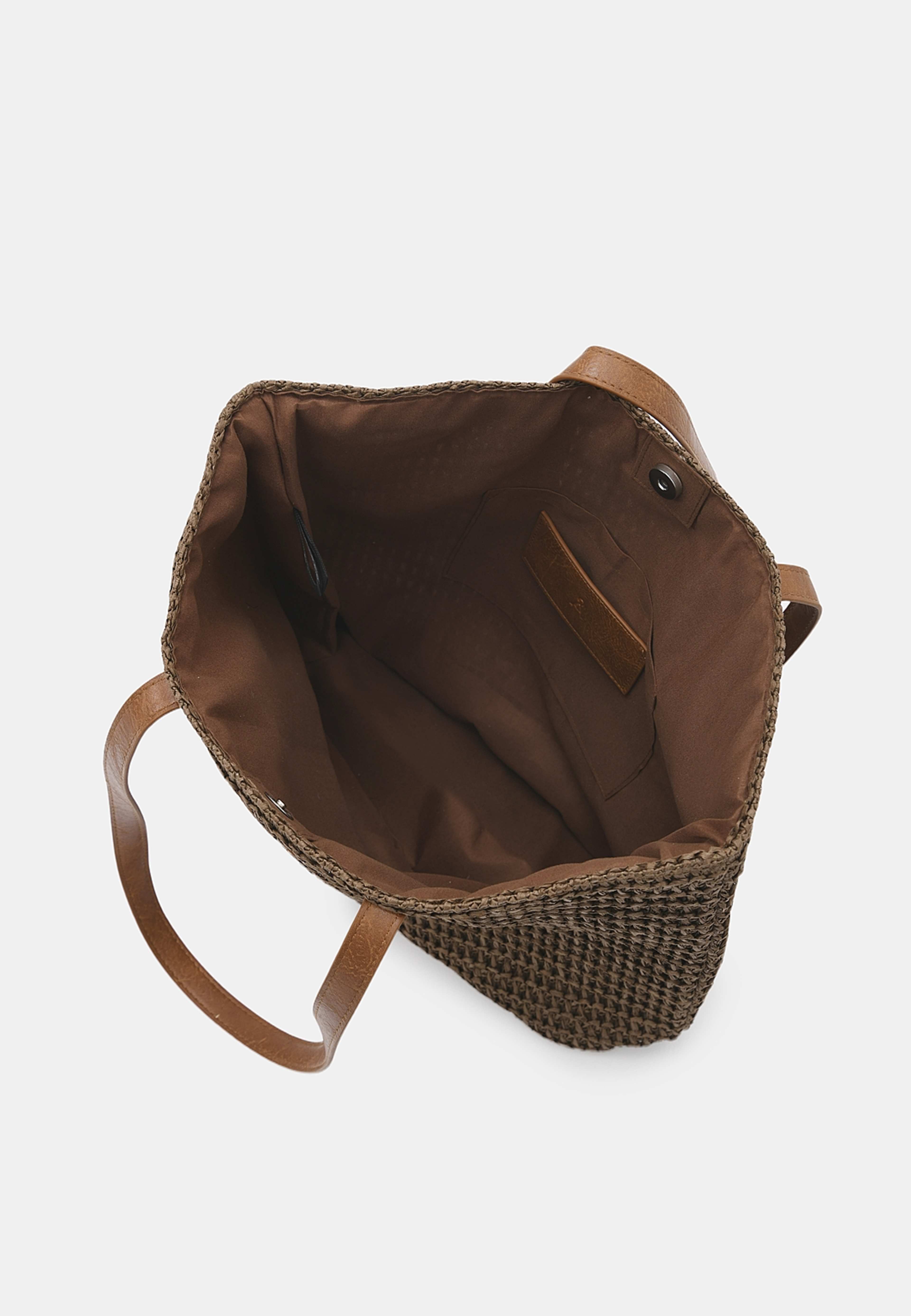 Shopperväska i strå, från Å WOMAN, i färgen Brown. Klicka för att öppna bilden i stort format