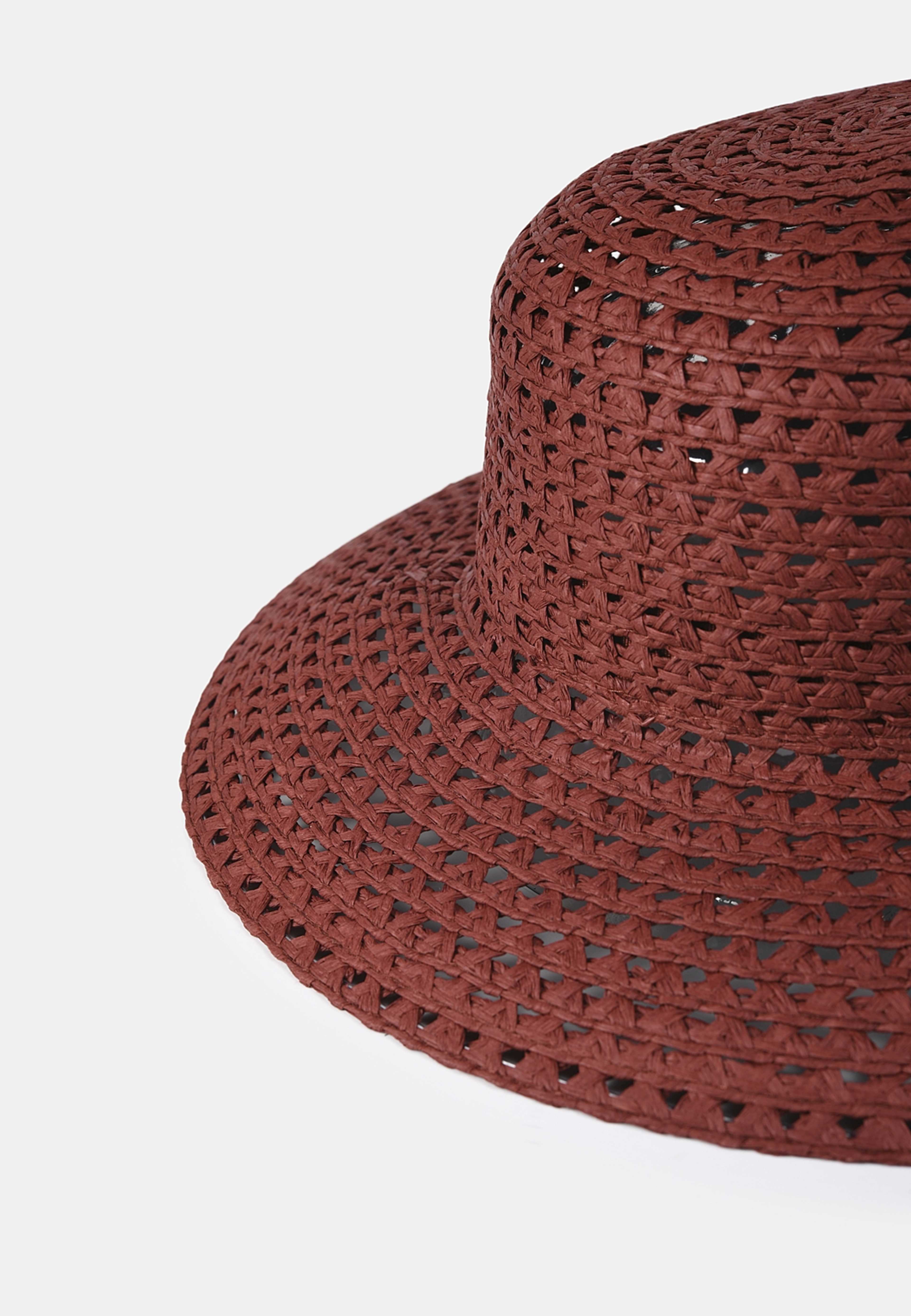 Stråhatt LOUISE, från Wera, i färgen Red. Klicka för att öppna bilden i stort format