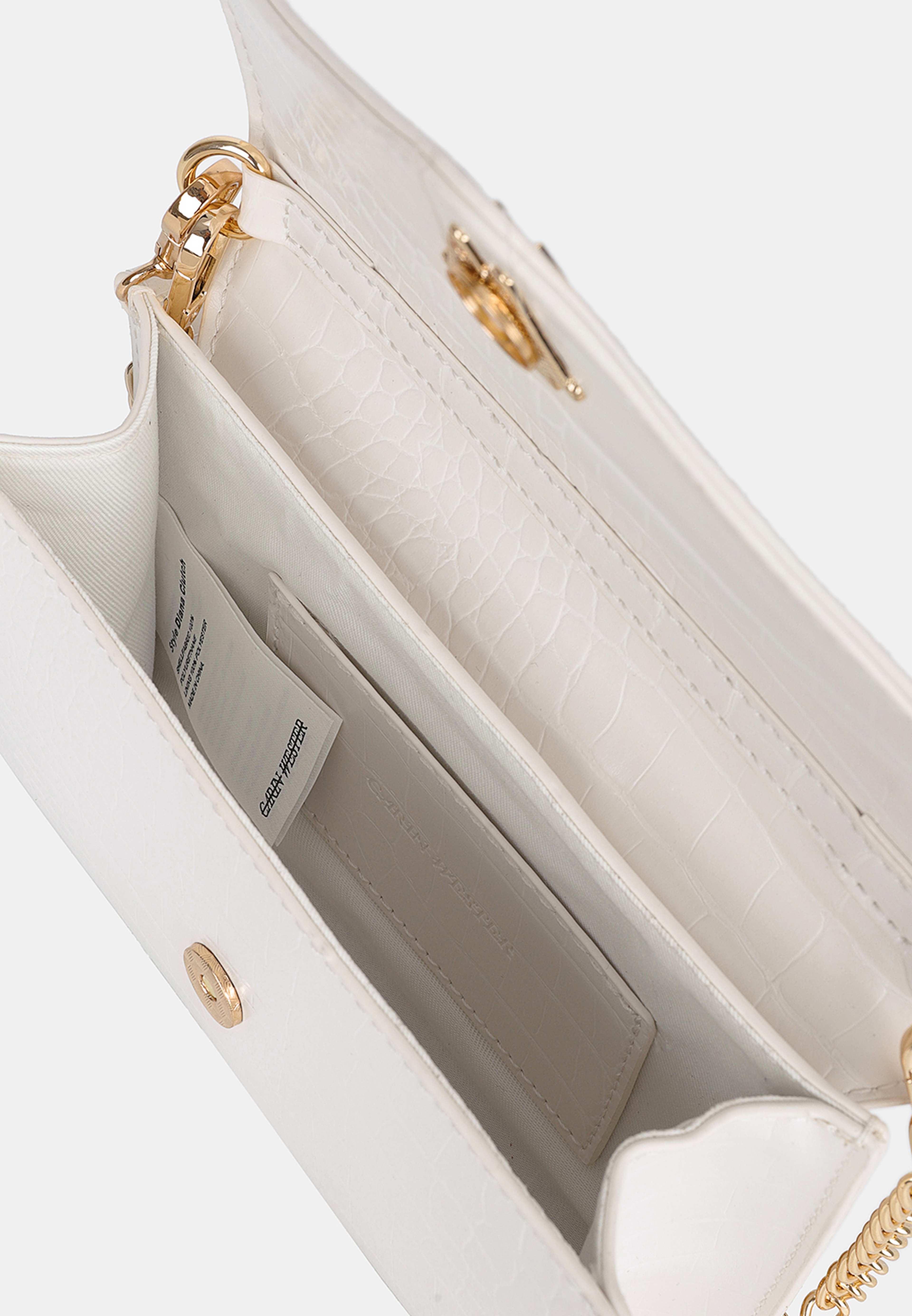 Kuvertväska DIANA, från Carin Wester, i färgen White. Klicka för att öppna bilden i stort format