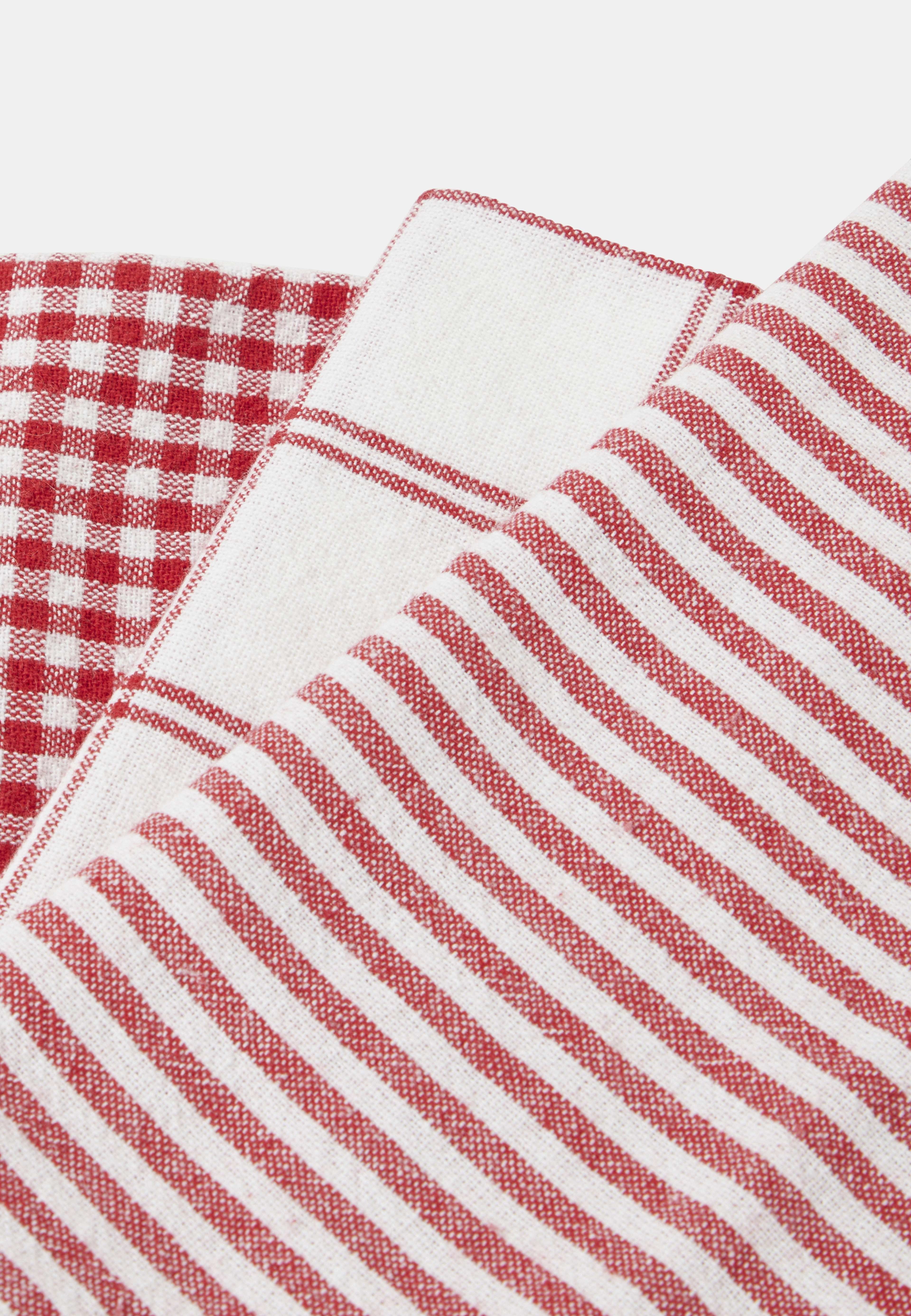Kökshandduk BISTRO, 3-pack, från Åhléns Home, i färgen Red. Klicka för att öppna bilden i stort format
