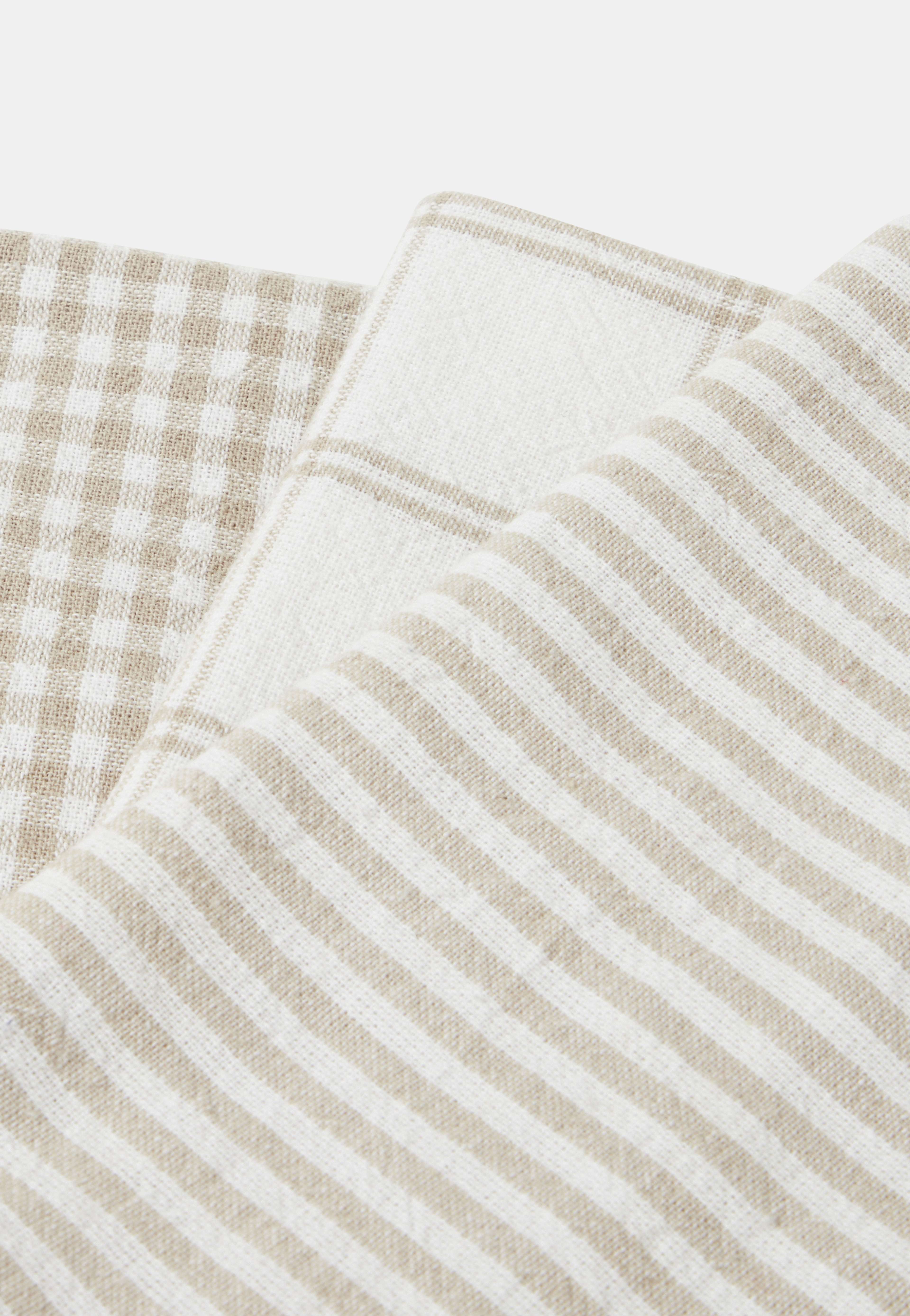 Kökshandduk BISTRO, 3-pack, från Åhléns Home, i färgen Beige. Klicka för att öppna bilden i stort format