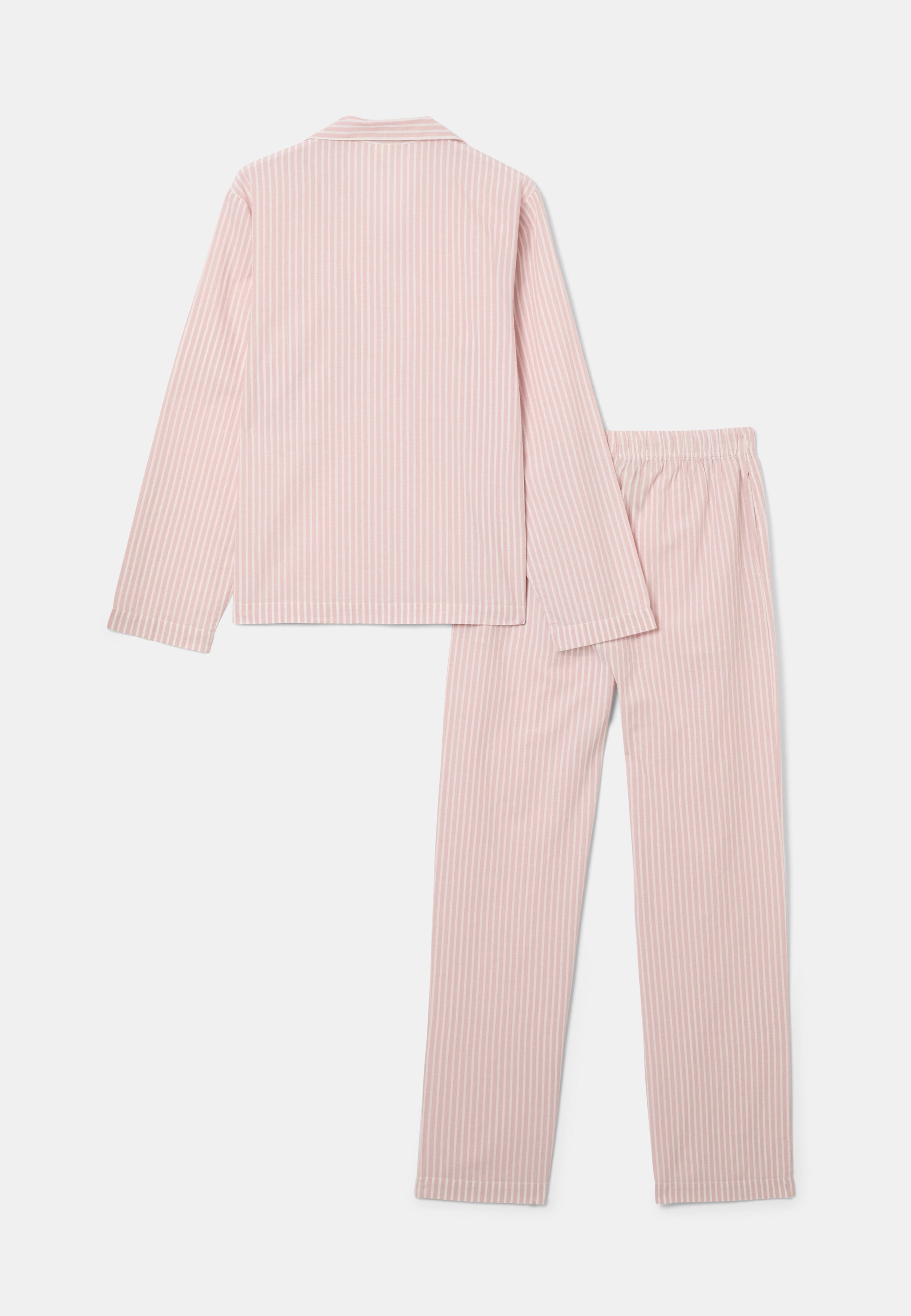 Randig pyjamas KARIN, från Å WOMAN, i färgen Pink Stripe. Klicka för att öppna bilden i stort format