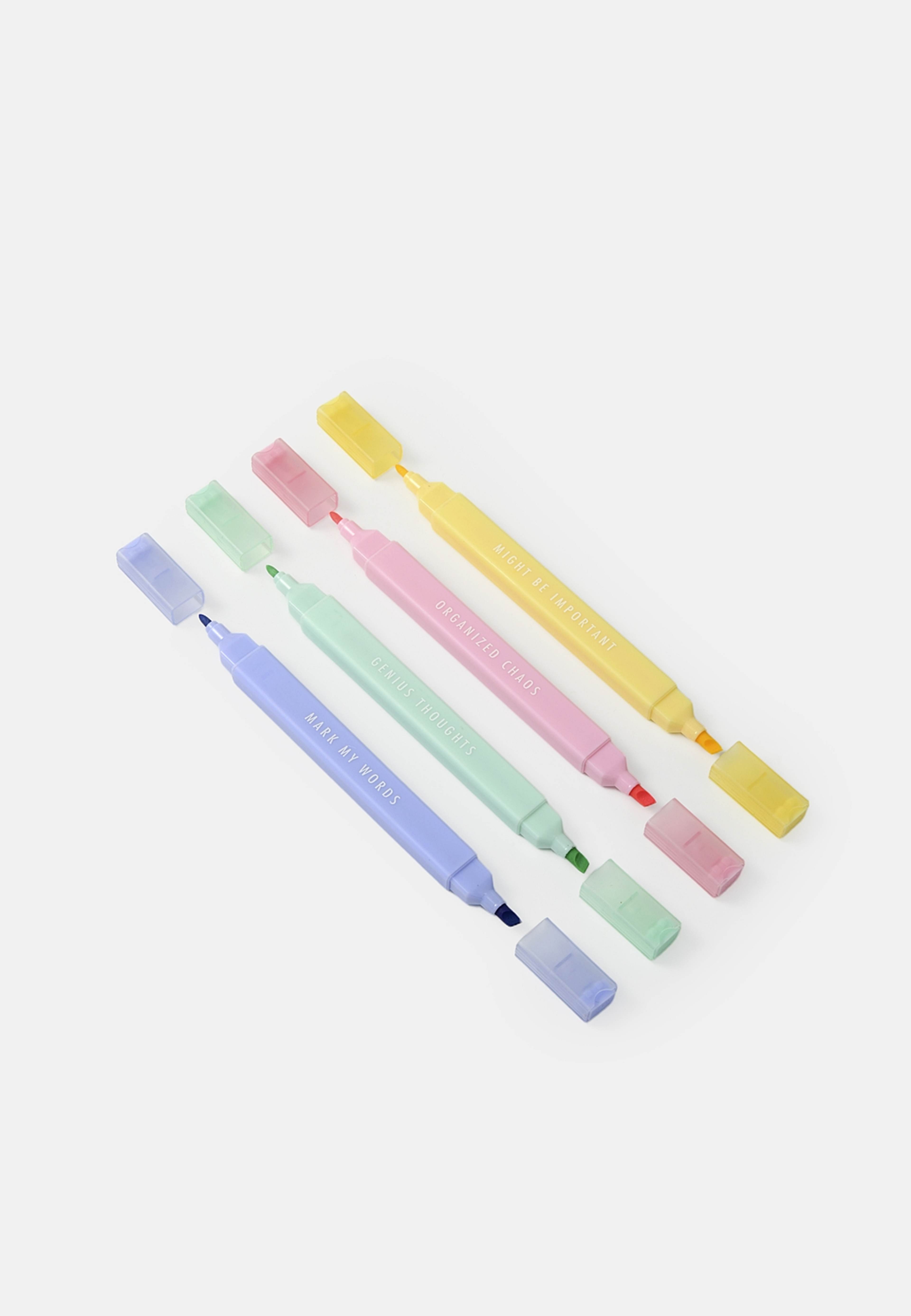 Överstrykningspenna, 4-pack, från Åhléns Home, i färgen Multi Pastel. Klicka för att öppna bilden i stort format