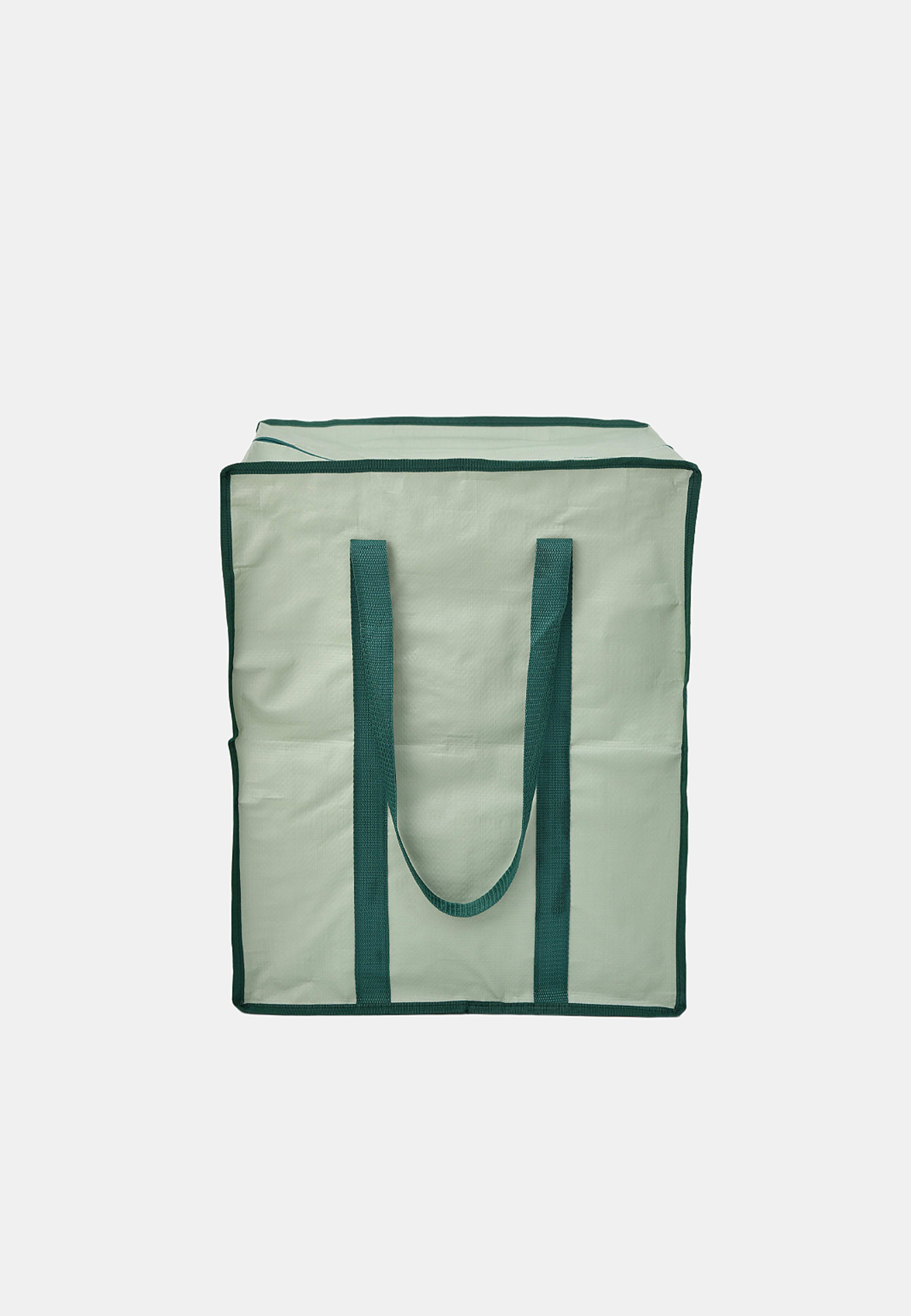 Förvaringsväska SHOPPER 40x38x49 cm, från Åhléns Home, i färgen Mid Green. Klicka för att öppna bilden i stort format