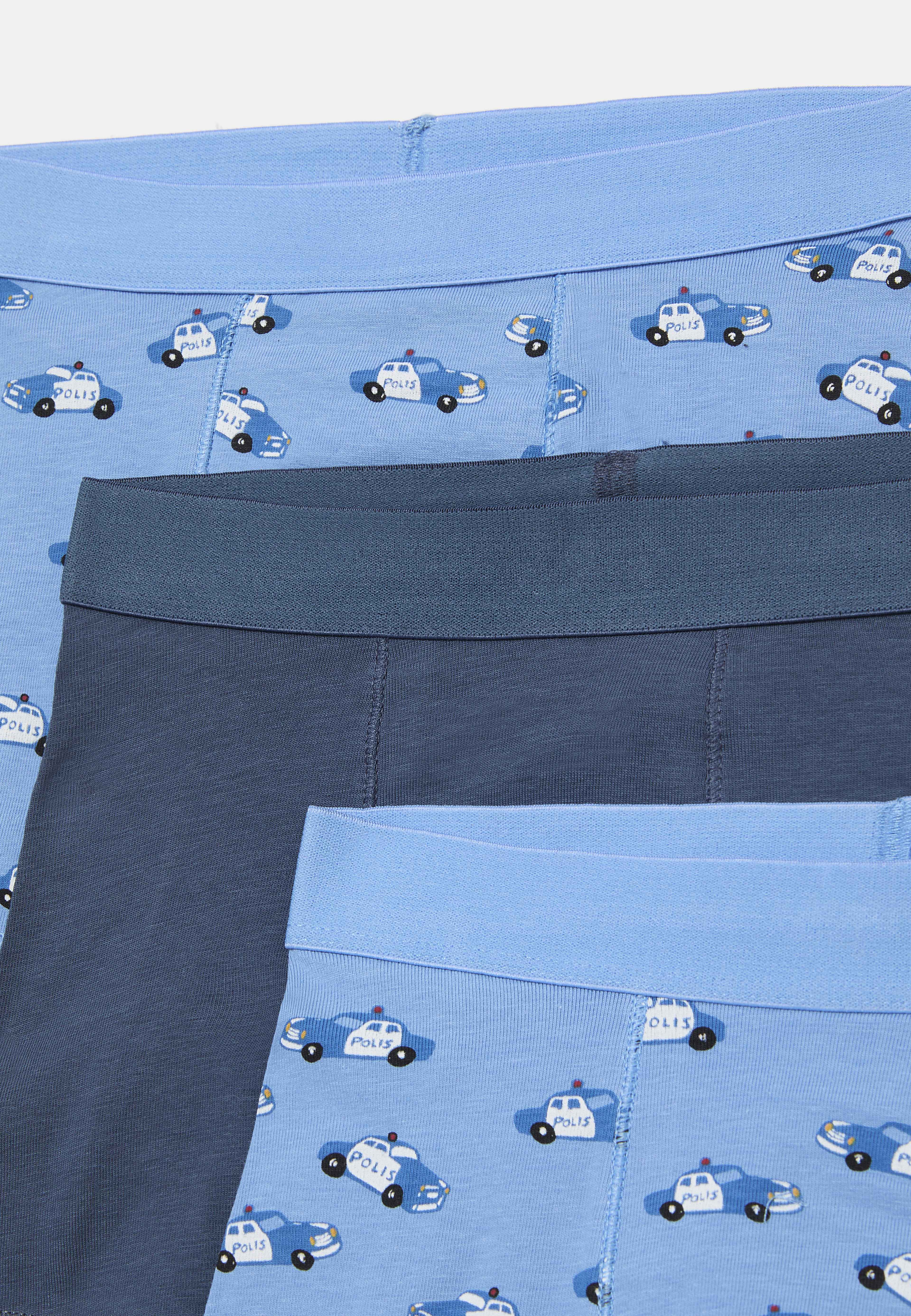 Boxershorts TEDDY, 3-pack, från RIKIKI, i färgen Blue Print. Klicka för att öppna bilden i stort format