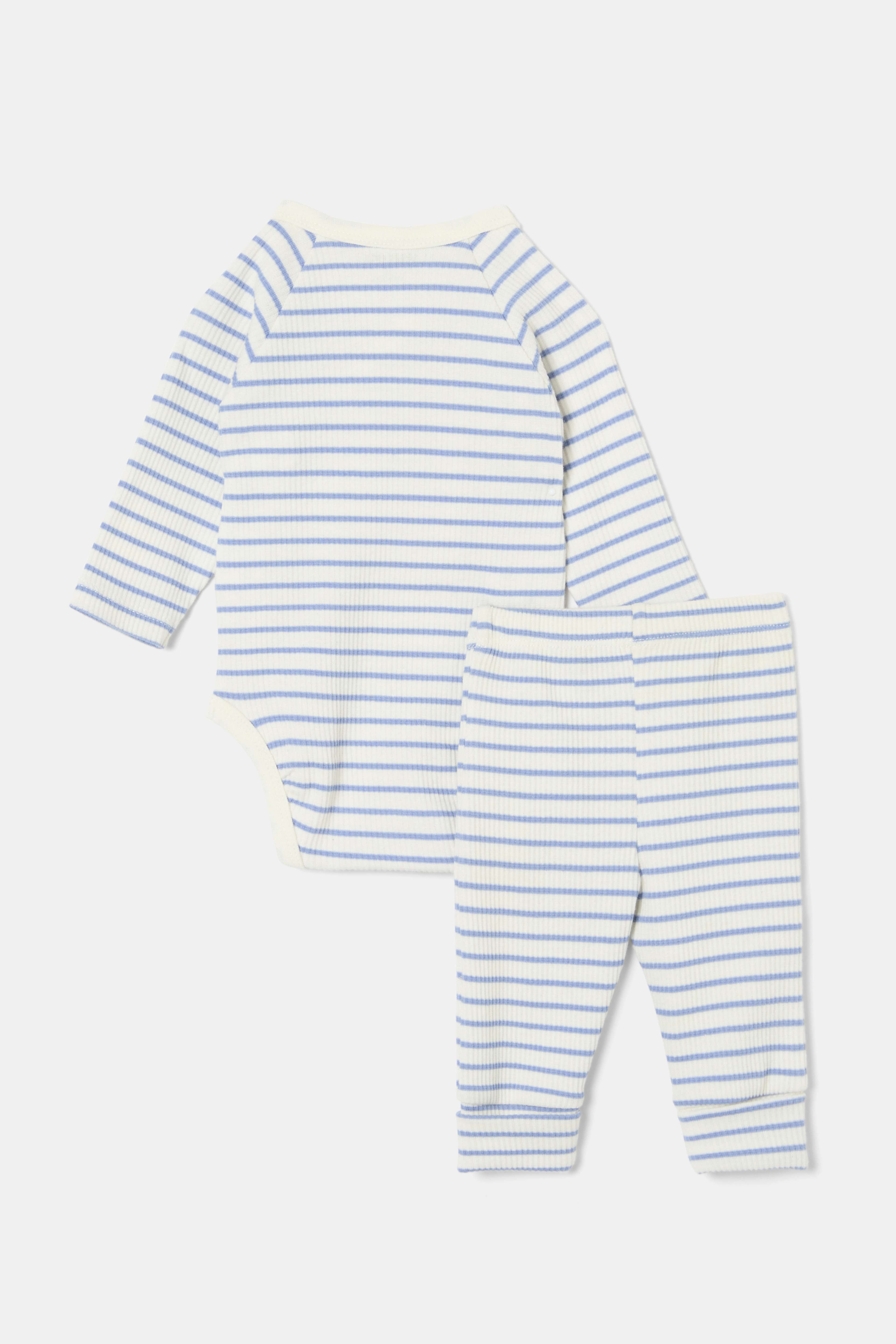Ribbat set LOVE, från RIKIKI, i färgen Stripe. Klicka för att öppna bilden i stort format