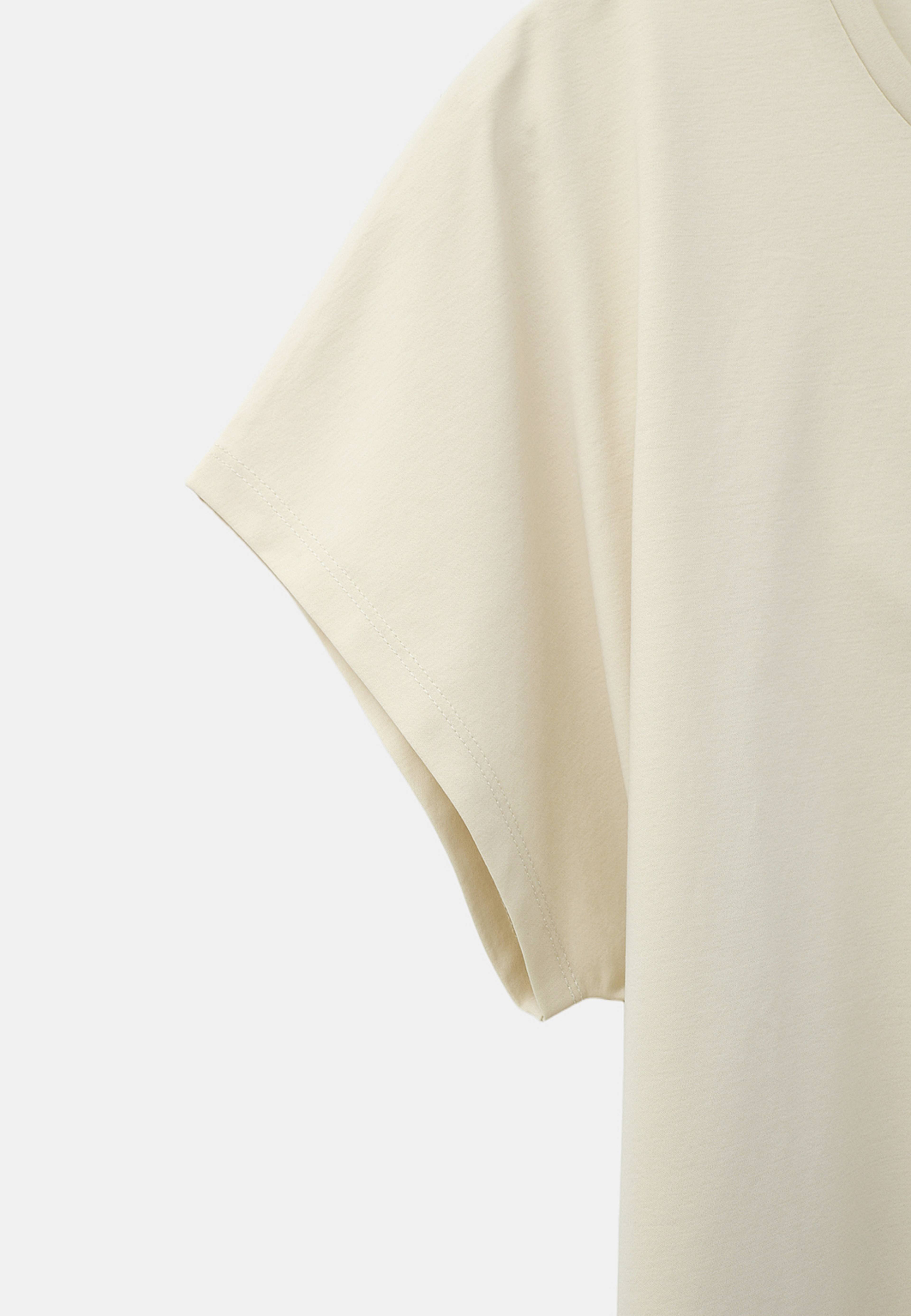 T-shirt med holkärm SORRENTO, från Wera, i färgen Warm White. Klicka för att öppna bilden i stort format