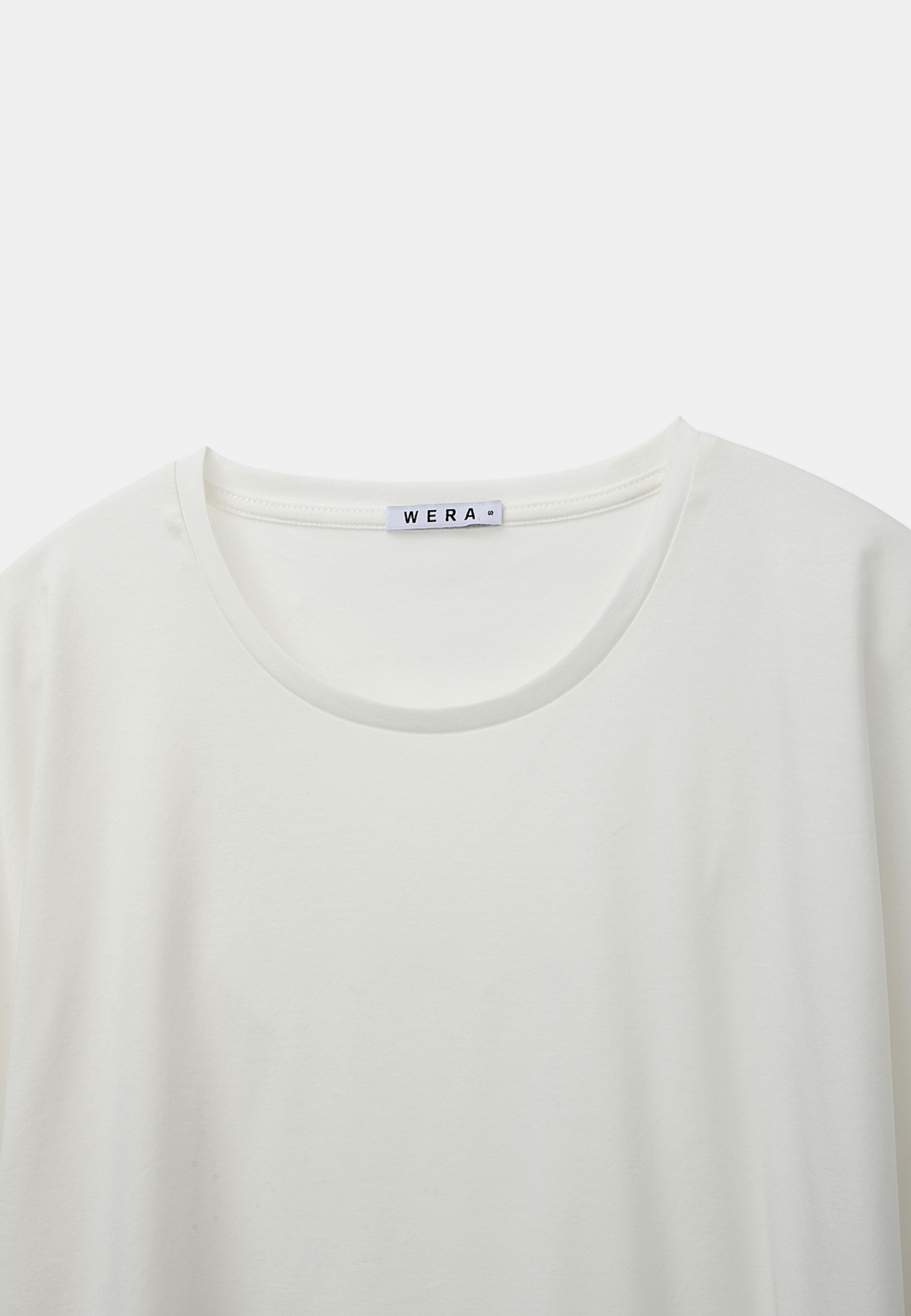 T-shirt med holkärm SORRENTO, från Wera, i färgen Offwhite. Klicka för att öppna bilden i stort format
