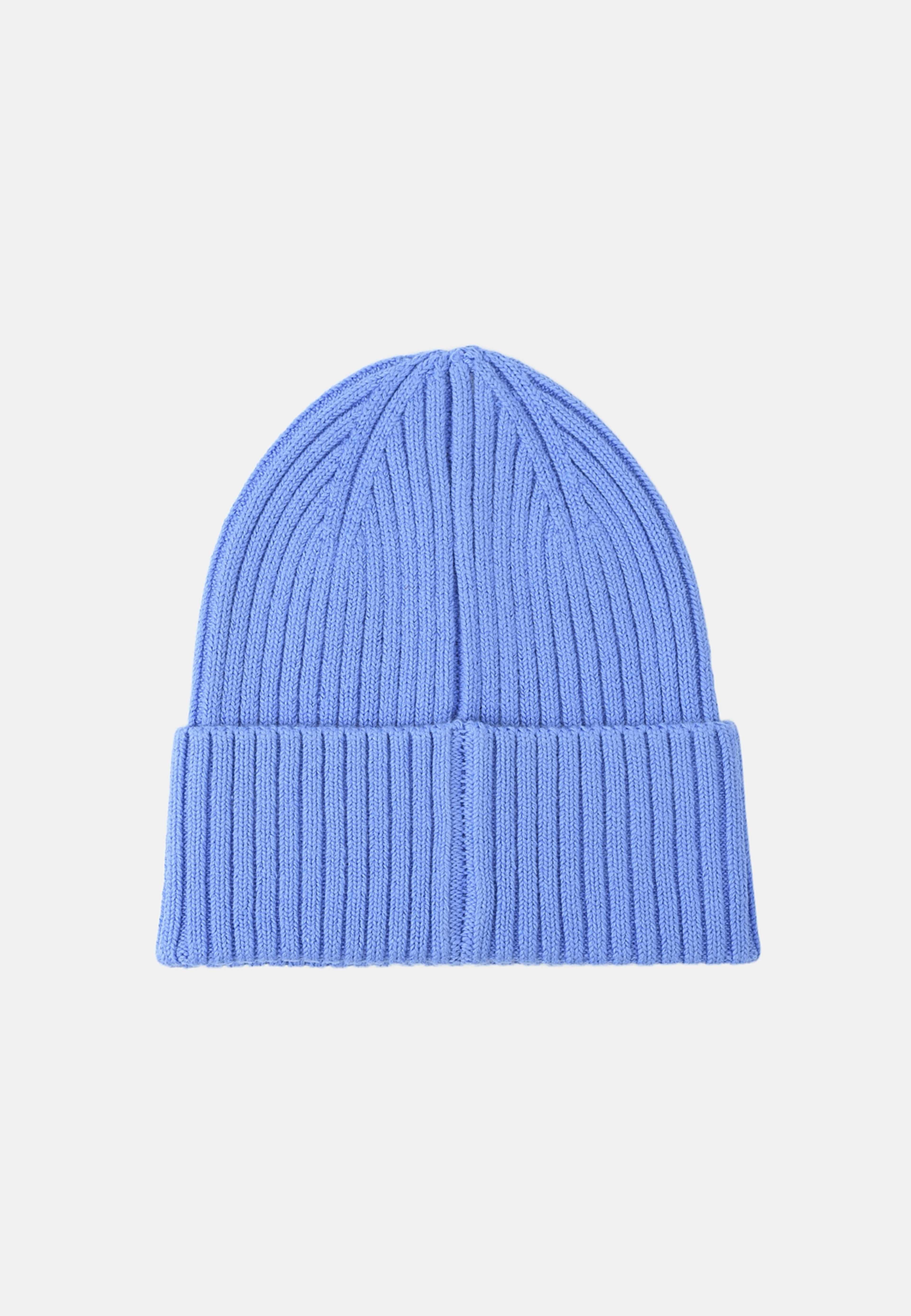 Stickad mössa NORTH, från RIKIKI, i färgen Light Blue. Klicka för att öppna bilden i stort format