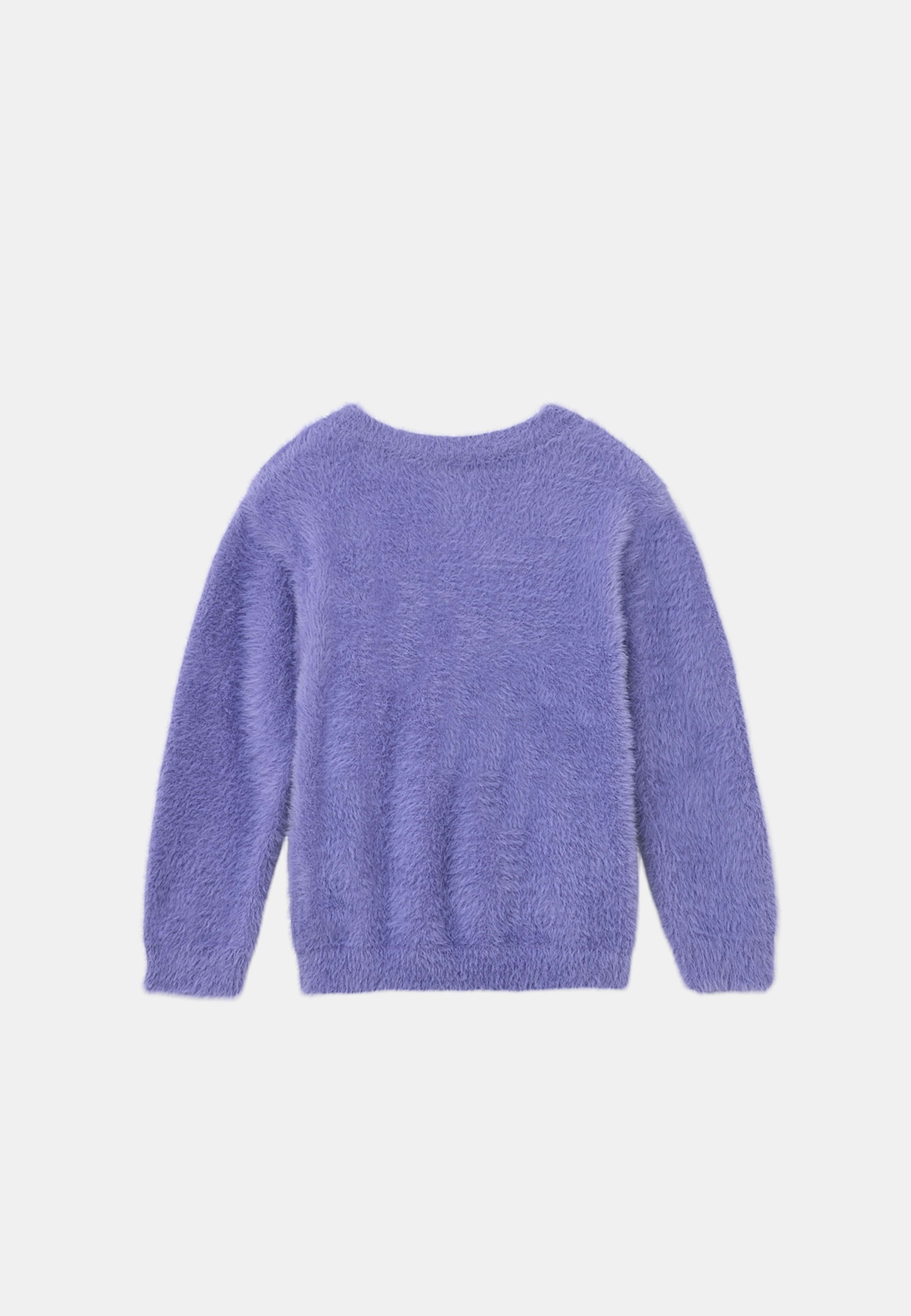 Lurvig tröja ELLEN, från RIKIKI, i färgen Purple 2. Klicka för att öppna bilden i stort format