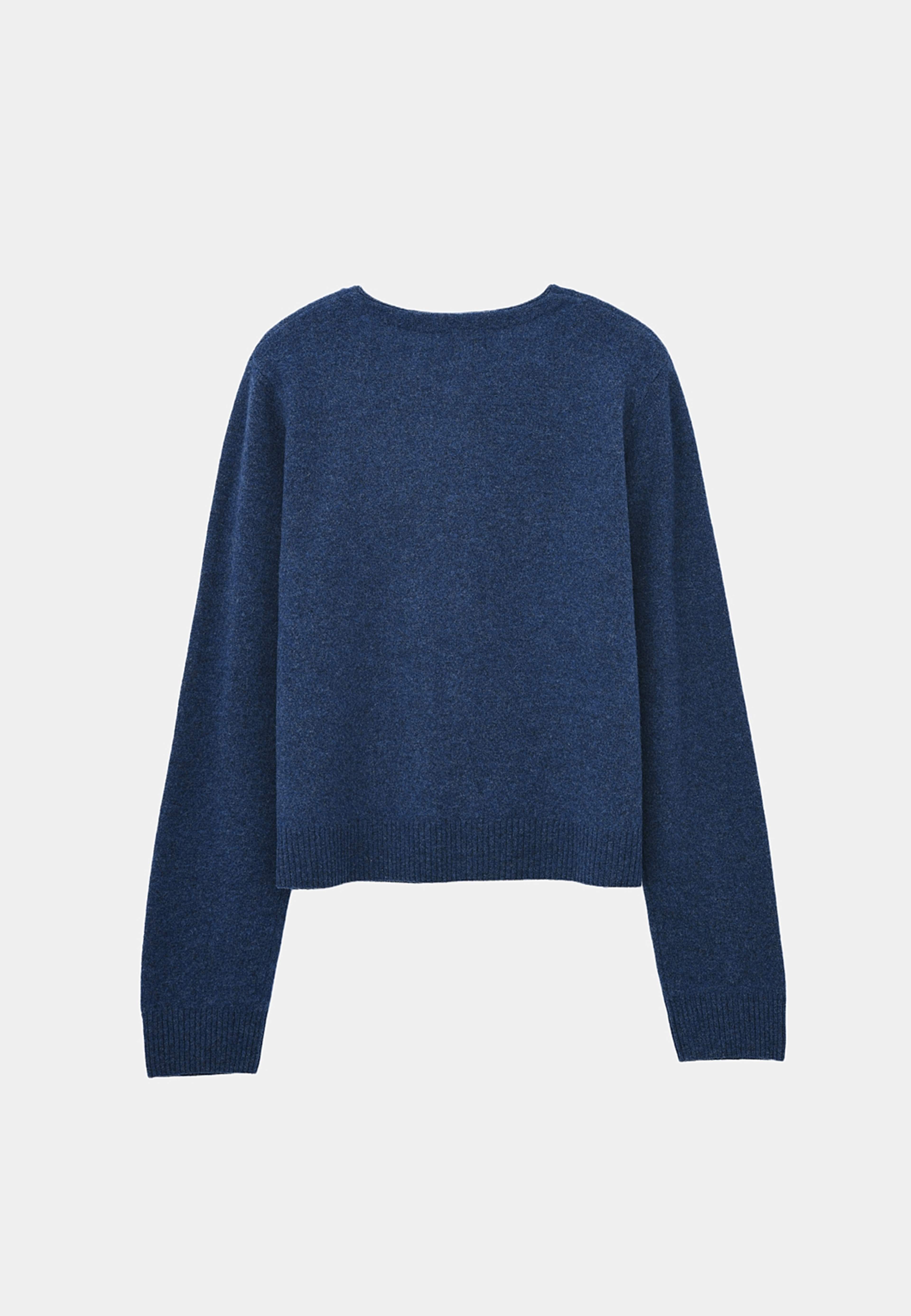 Cardigan i ull DIJON, från Carin Wester, i färgen Navy Melange. Klicka för att öppna bilden i stort format