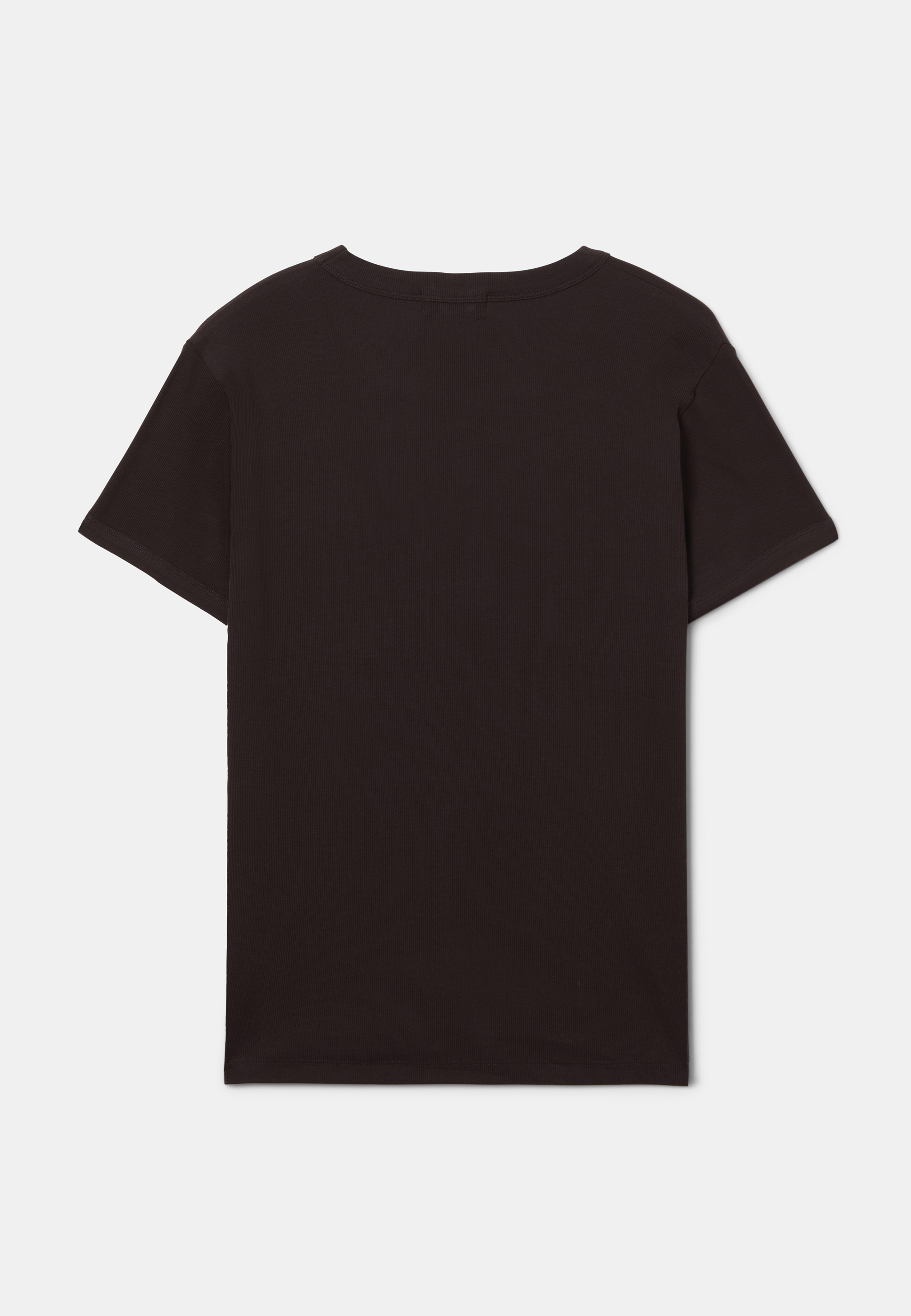 Ribbad t-shirt WALIK, från NORVIE, i färgen Brown. Klicka för att öppna bilden i stort format