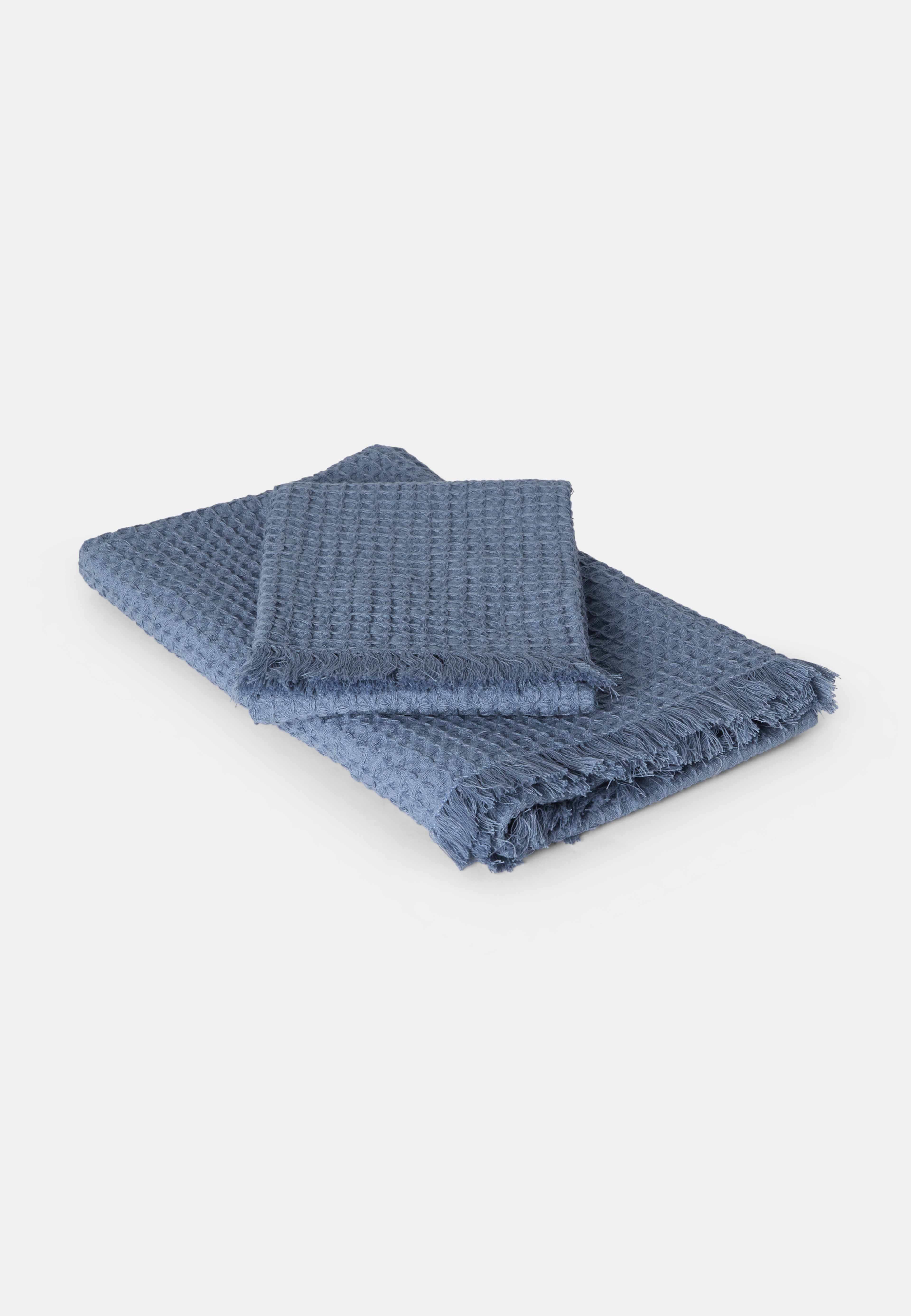 Handduk WAFFLE 50x70 cm, från Åhléns Home, i färgen Mid Blue. Klicka för att öppna bilden i stort format