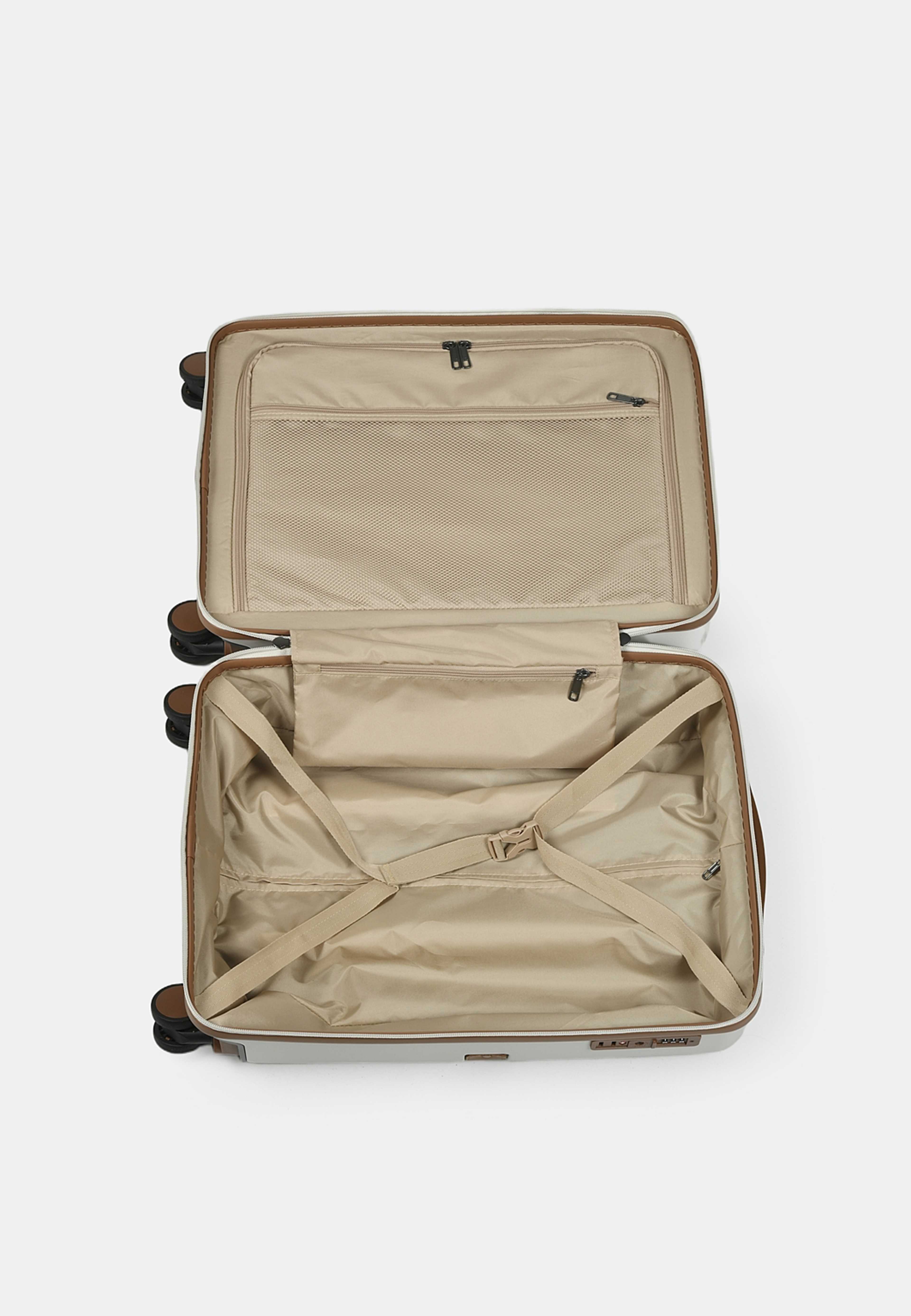 Kabinväska PARIS 54 cm 38 L, från Monteroc, i färgen Creme. Klicka för att öppna bilden i stort format