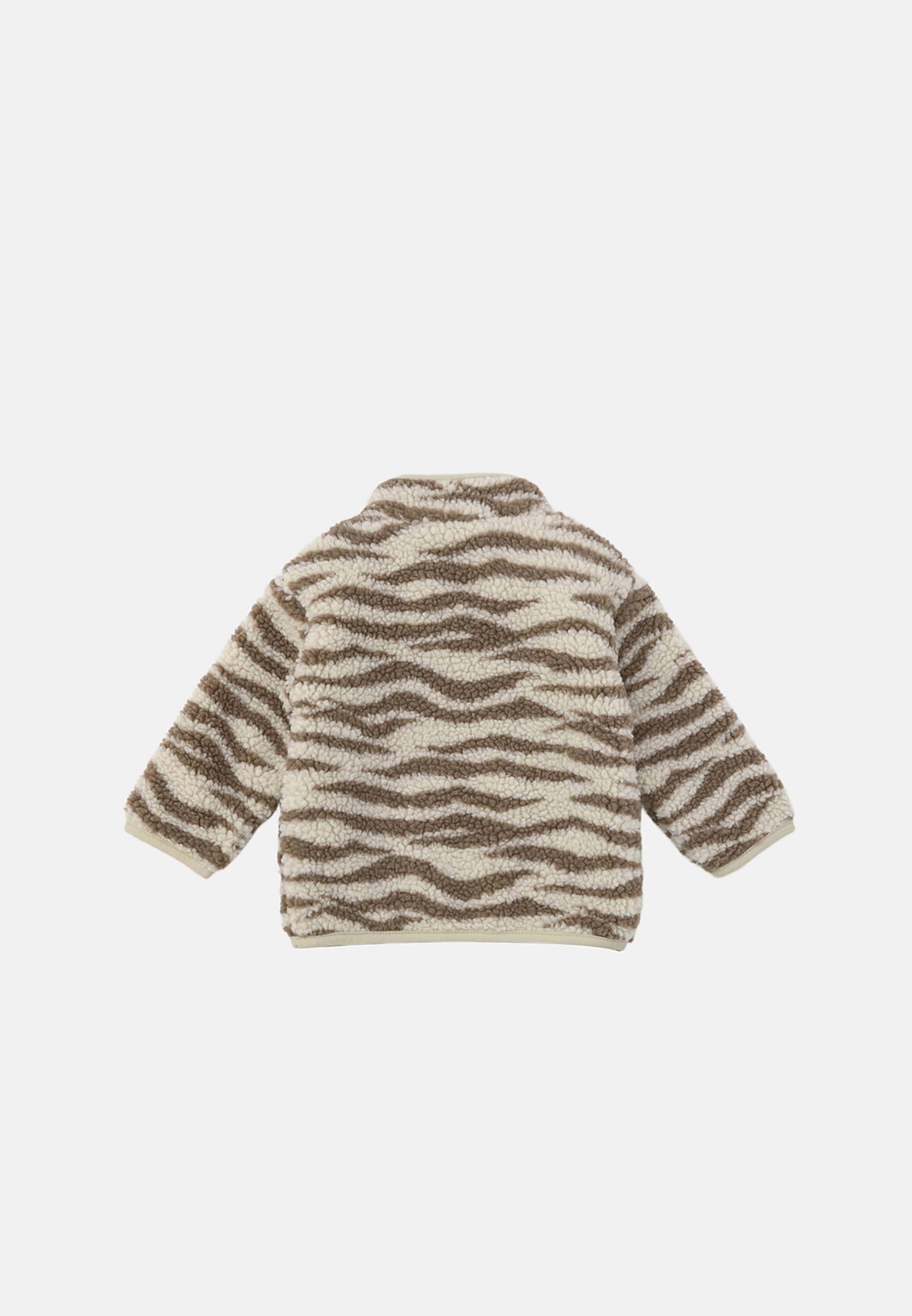 Teddyjacka baby CLAY, från RIKIKI, i färgen Zebra. Klicka för att öppna bilden i stort format