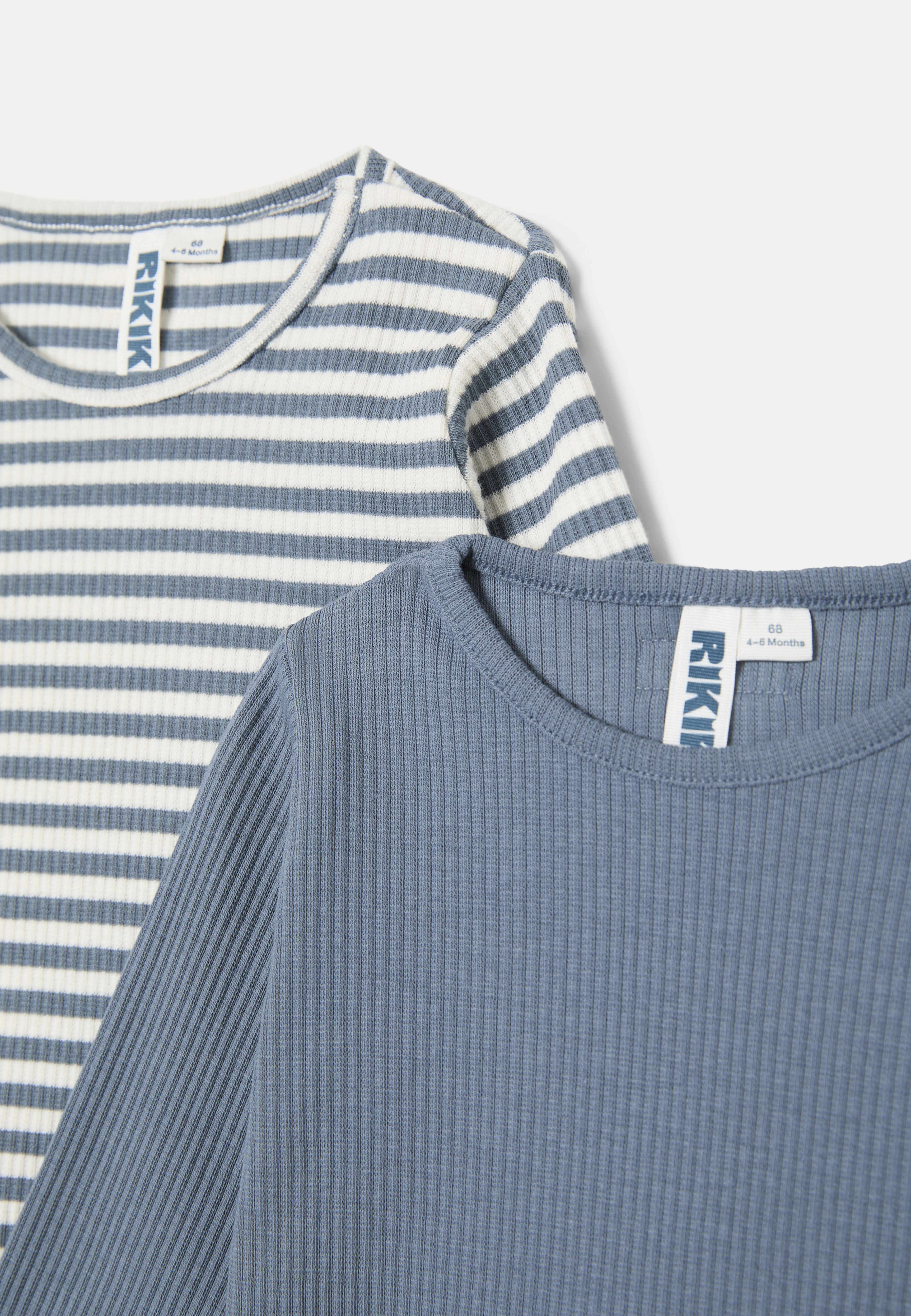 Ribbad tröja DEDE, 2-pack, från RIKIKI, i färgen Stripe. Klicka för att öppna bilden i stort format