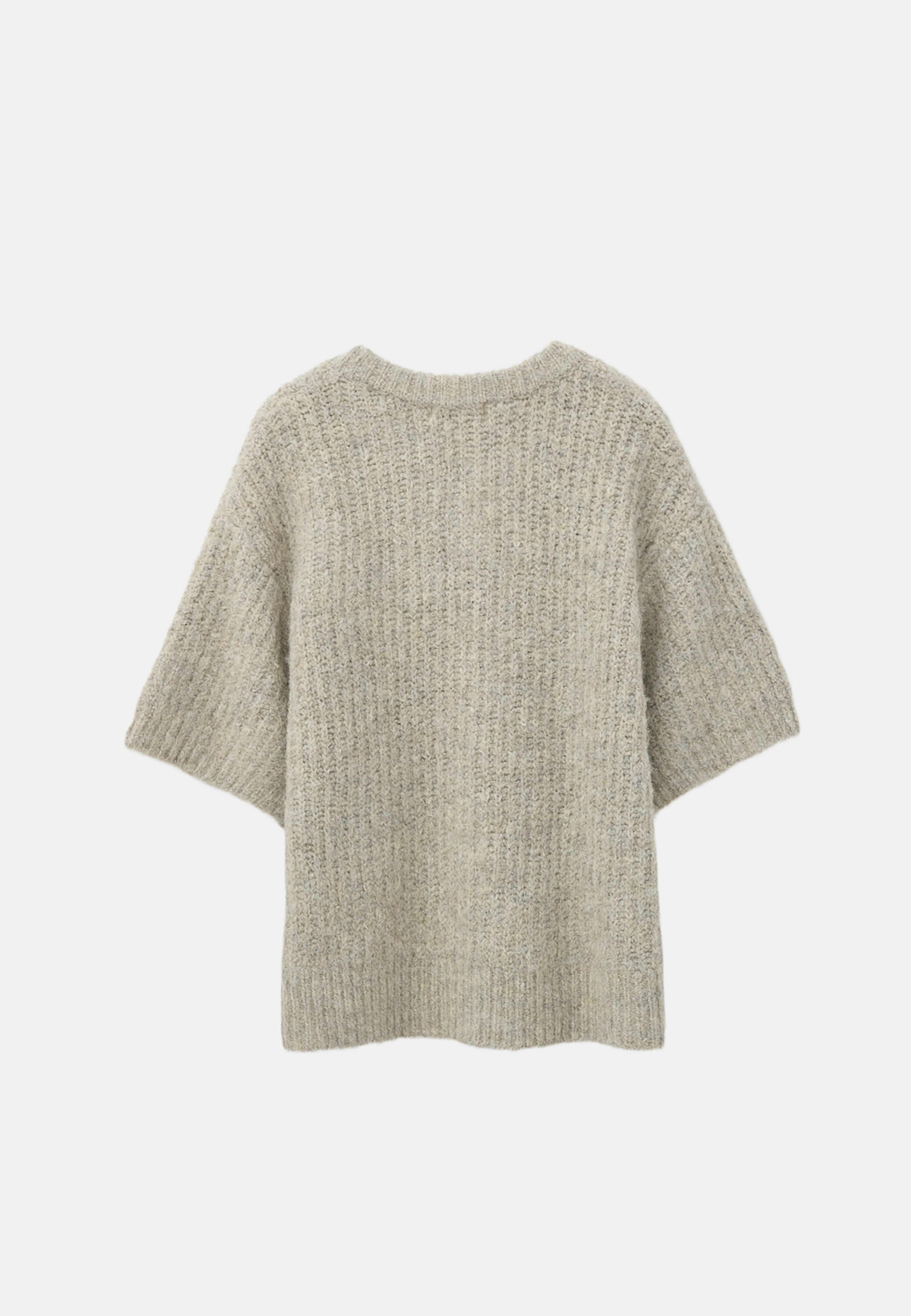 Kortärmad cardigan ELNA, från Carin Wester, i färgen Beige. Klicka för att öppna bilden i stort format