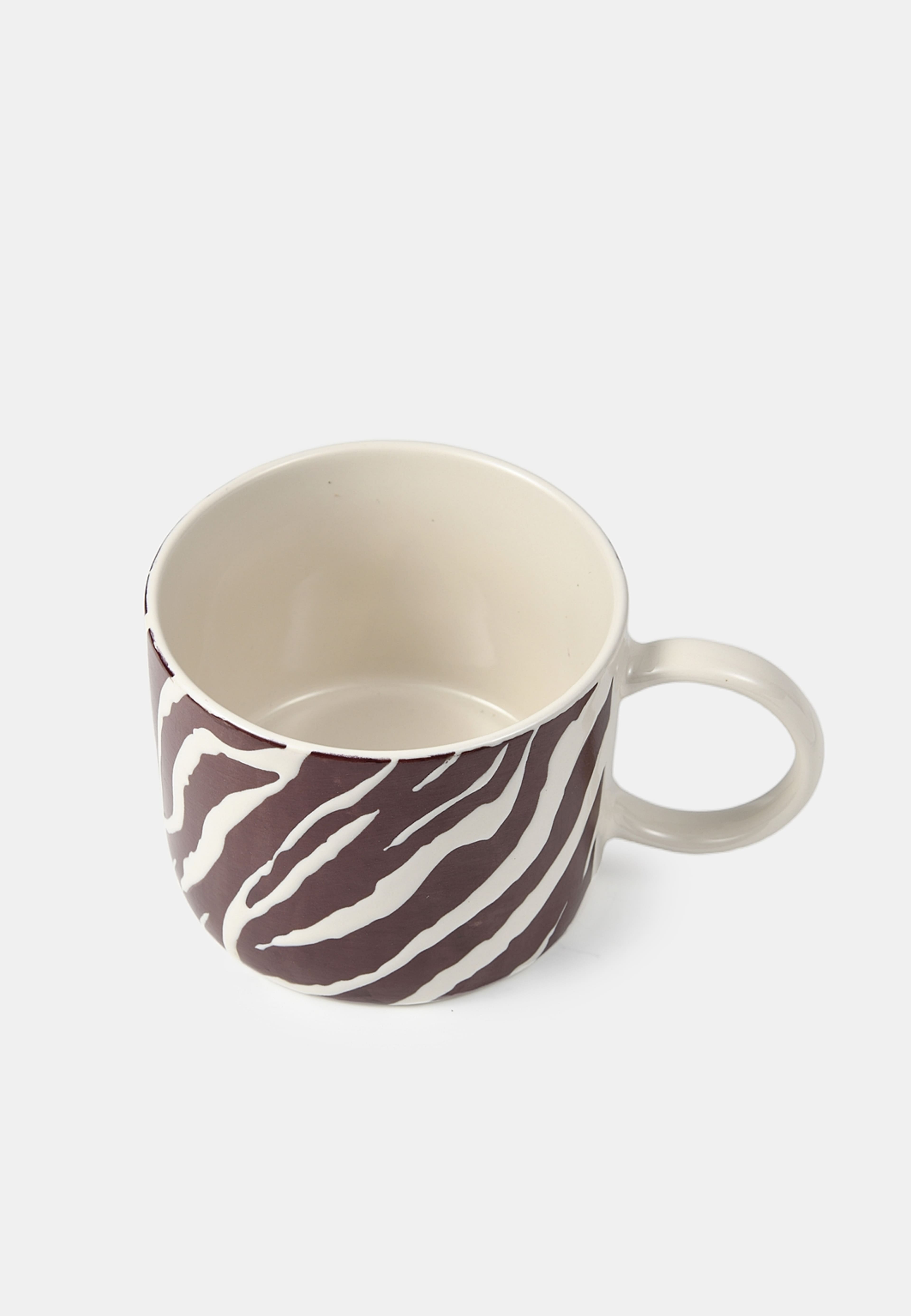 Mugg i stengods ADA Zebra 25 cl, från Åhléns Home, i färgen Burgundy. Klicka för att öppna bilden i stort format