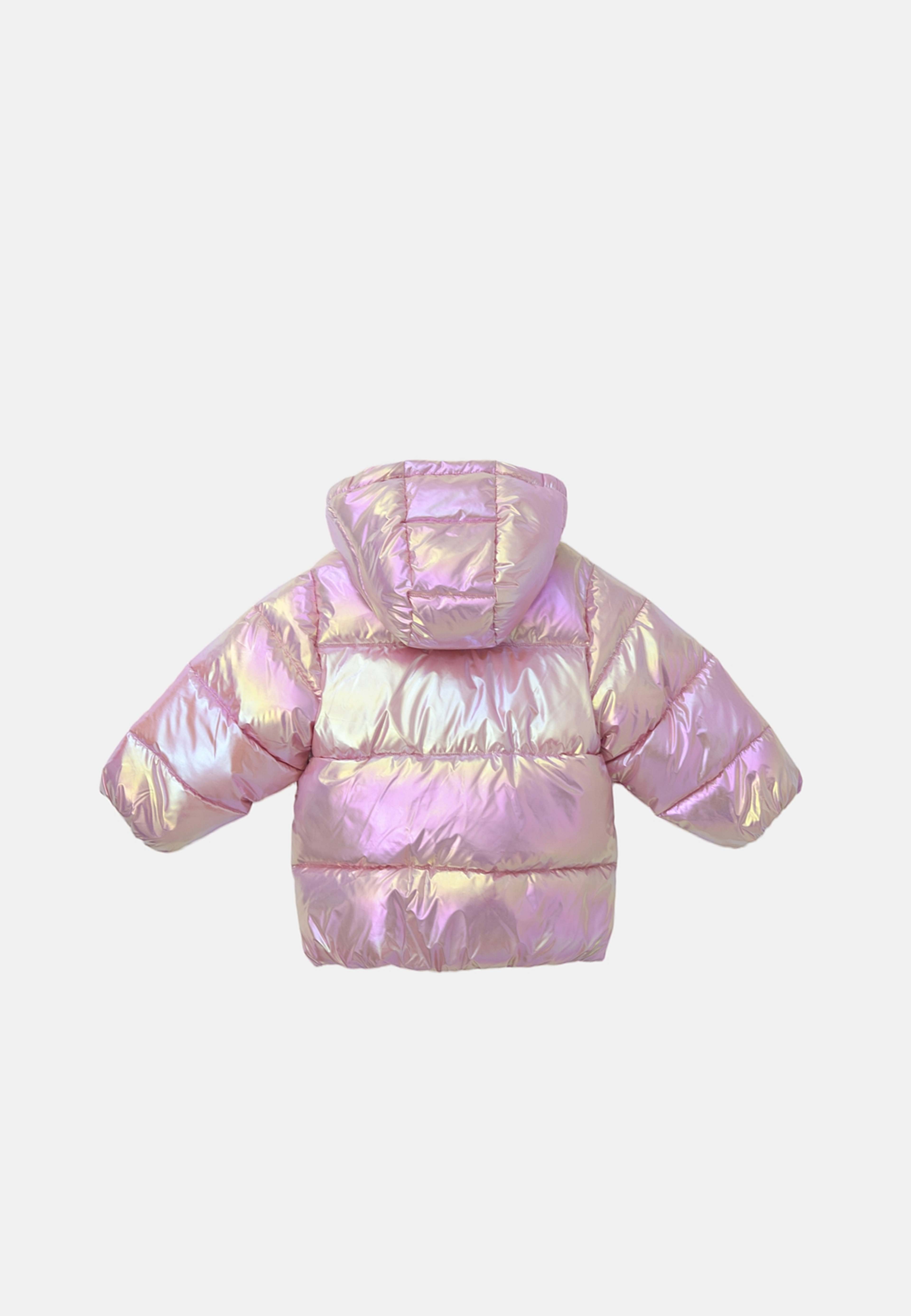 Pufferjacka med huva BROOKS, från RIKIKI, i färgen Pink. Klicka för att öppna bilden i stort format