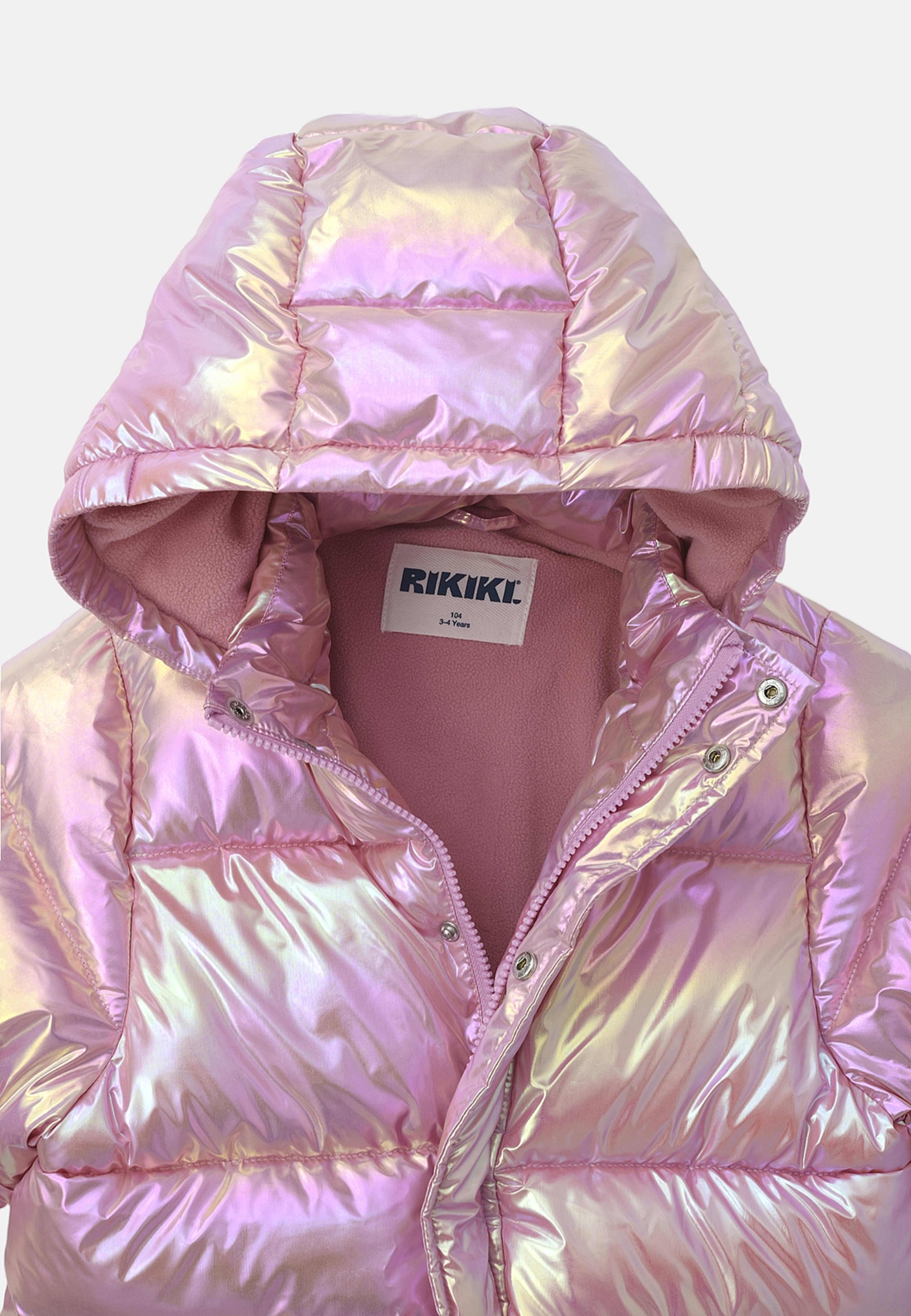 Pufferjacka med huva BROOKS, från RIKIKI, i färgen Pink. Klicka för att öppna bilden i stort format