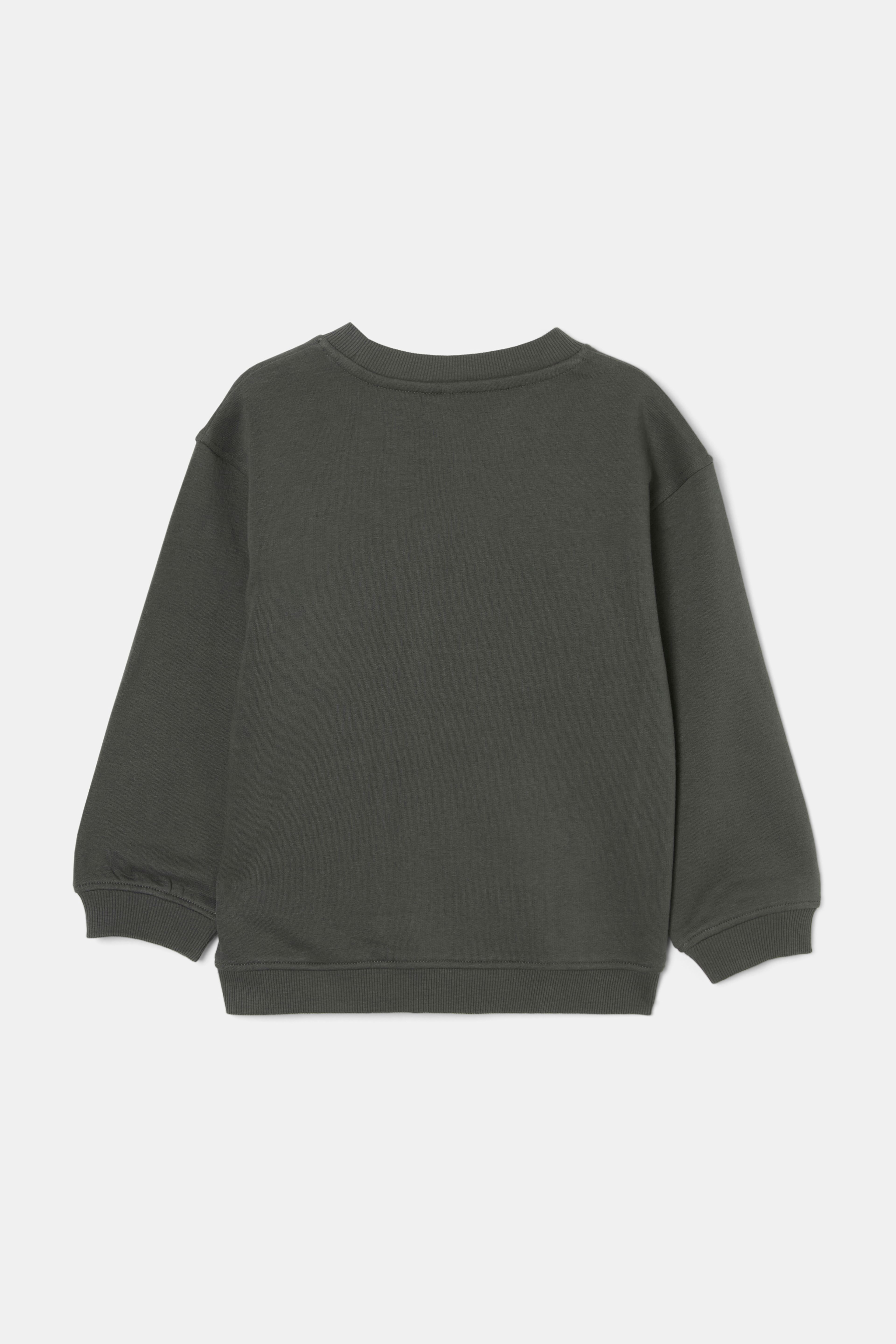 Collegetröja med tryck MILES, från RIKIKI, i färgen Grey. Klicka för att öppna bilden i stort format