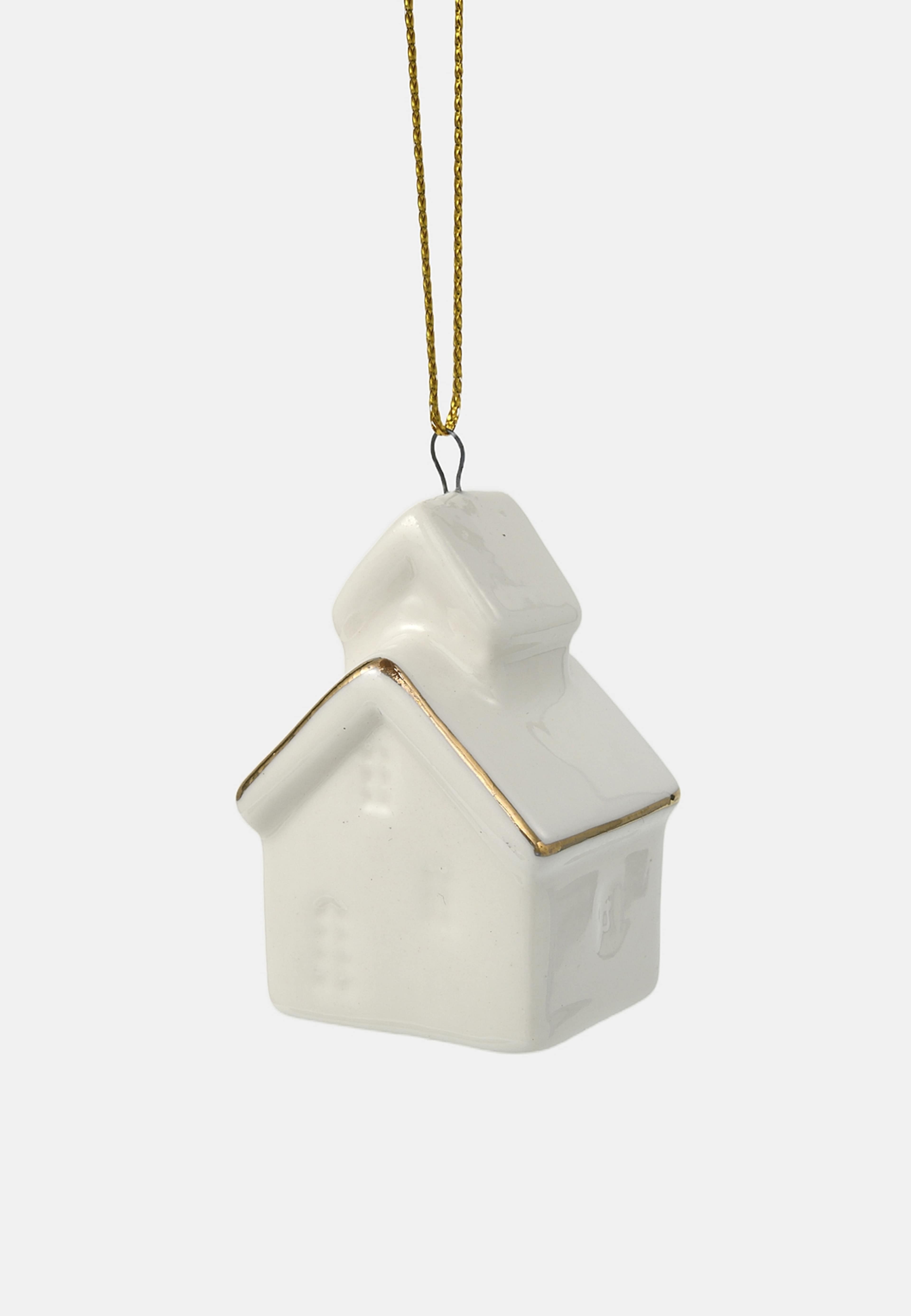 Julgranshänge HOUSES, 3-pack, från Åhléns Home, i färgen White. Klicka för att öppna bilden i stort format