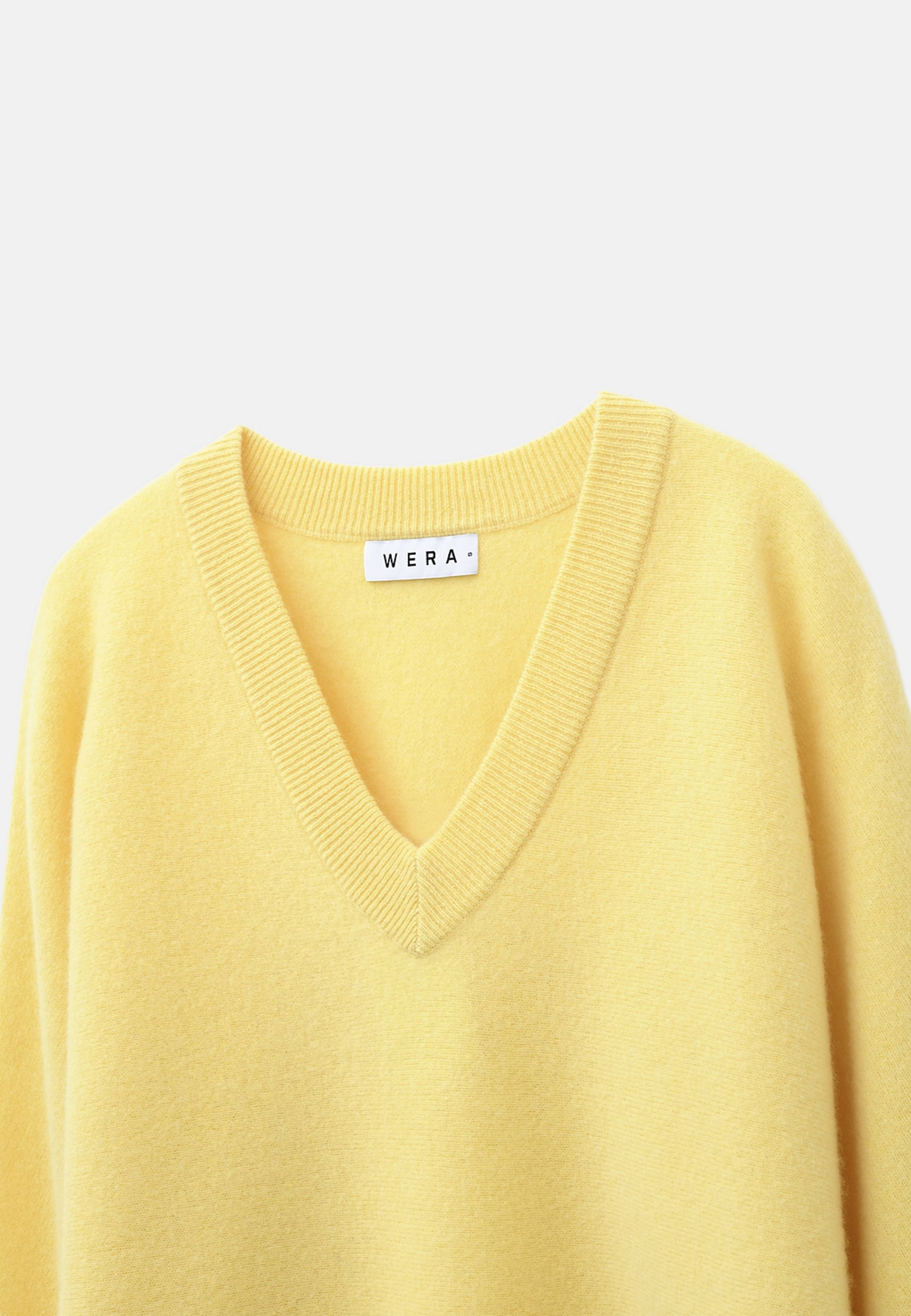 Ulltröja CASSIS, från Wera, i färgen Yellow. Klicka för att öppna bilden i stort format