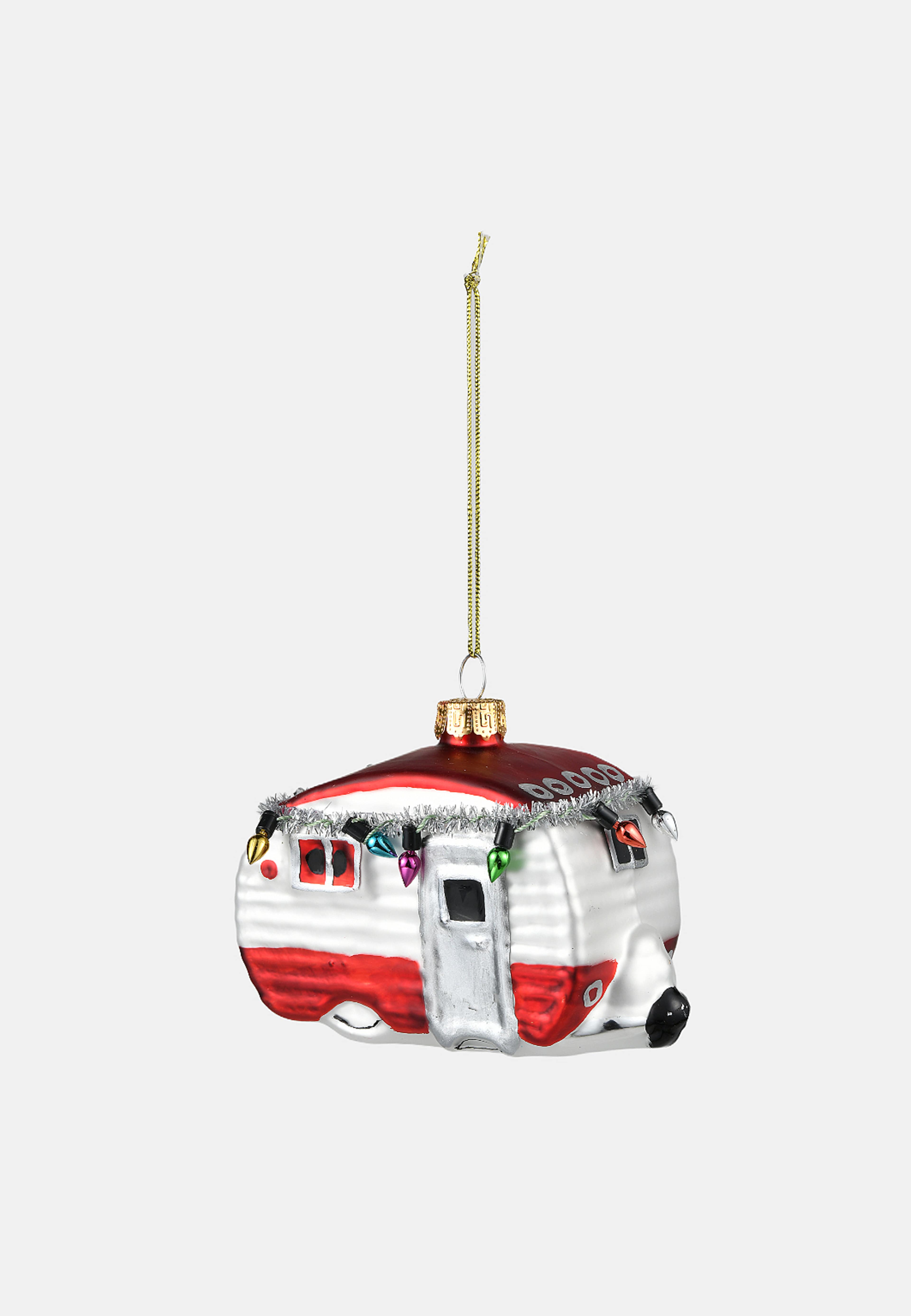 Julgranshänge i glas HUSVAGN, från Åhléns Home, i färgen Multi Color. Klicka för att öppna bilden i stort format