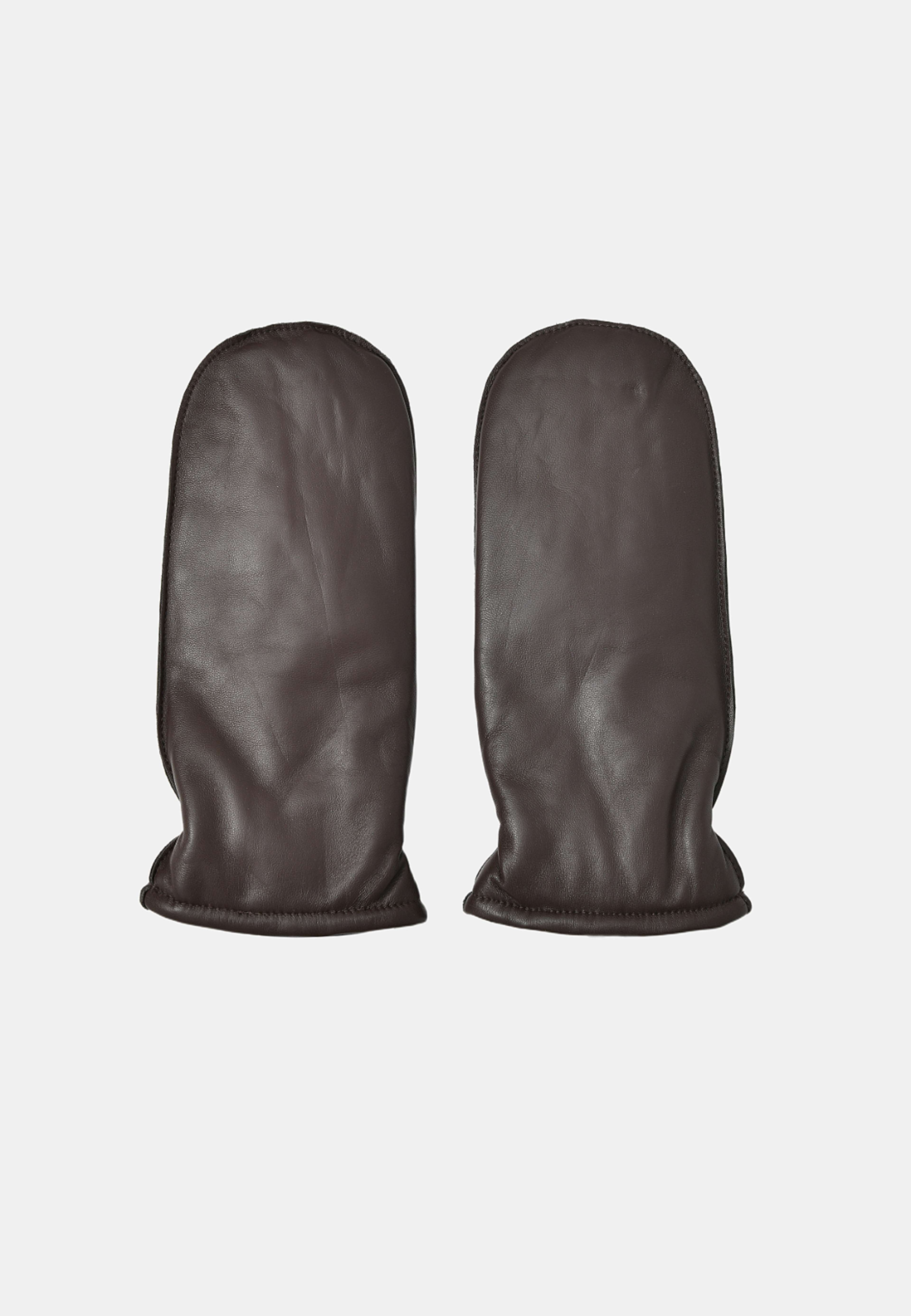 Tumvantar i skinn TOVA, från Å WOMAN, i färgen Dark Brown. Klicka för att öppna bilden i stort format