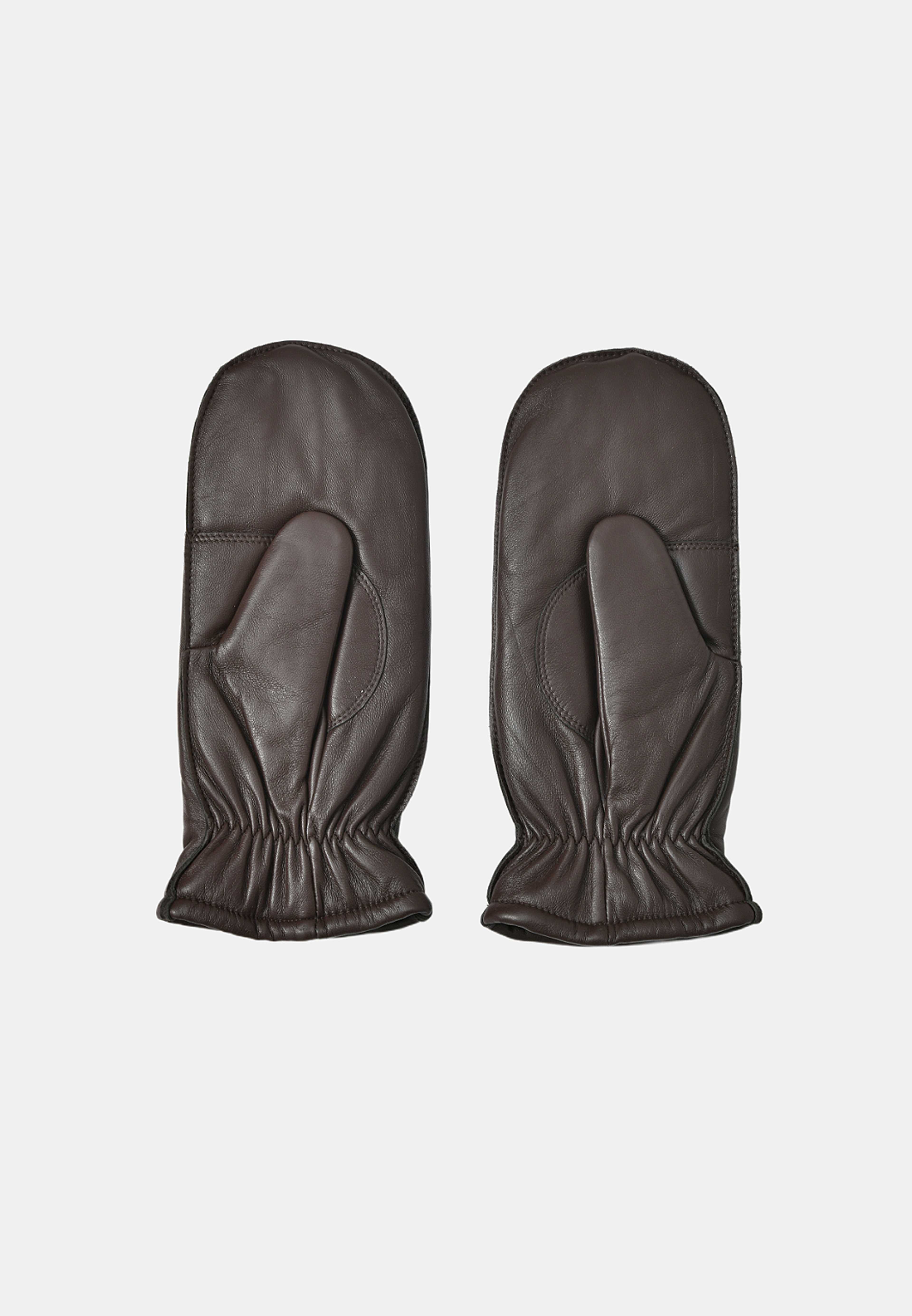 Tumvantar i skinn TOVA, från Å WOMAN, i färgen Dark Brown. Klicka för att öppna bilden i stort format