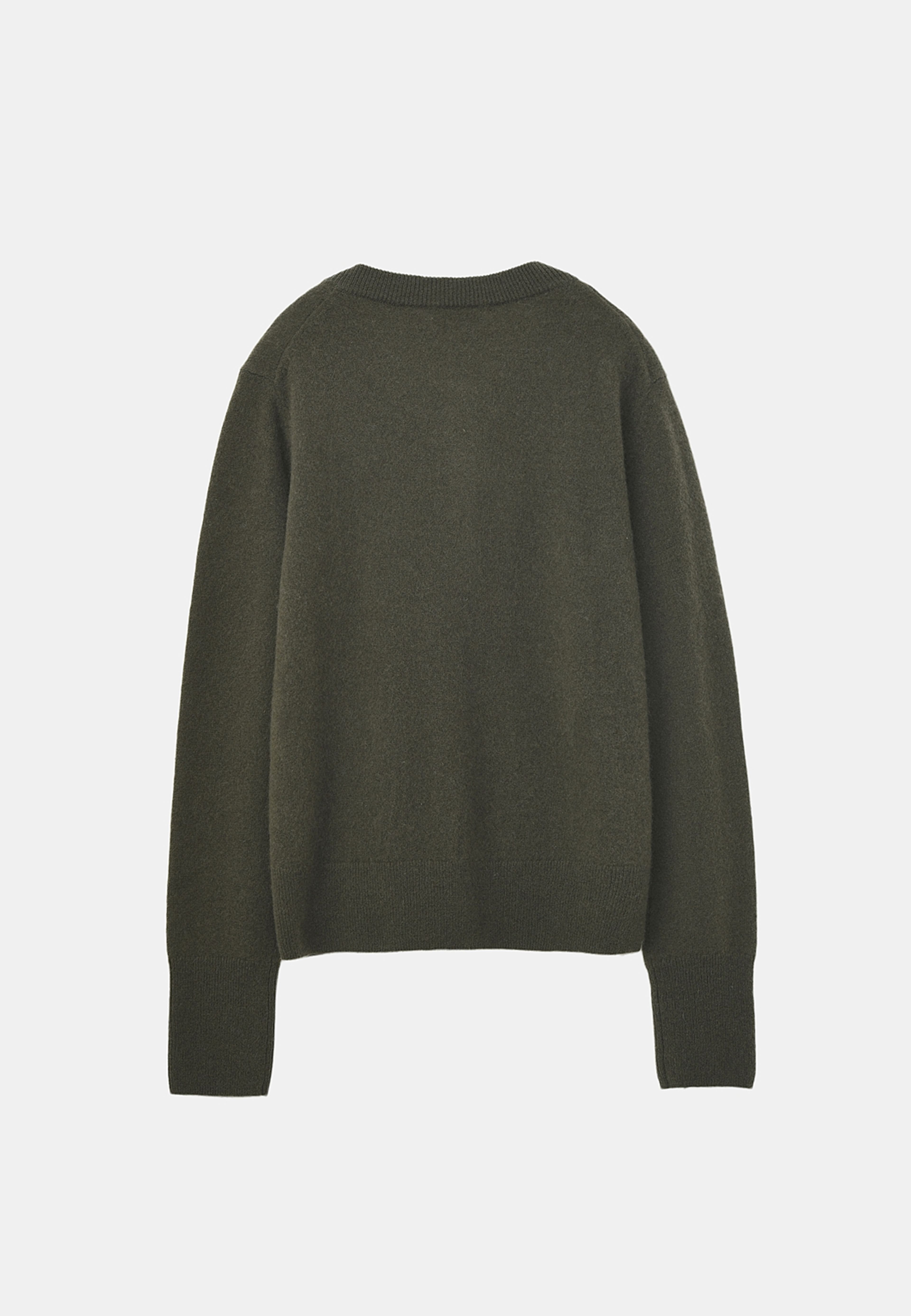 Cardigan i kashmir PHOEBE, från Wera, i färgen Green. Klicka för att öppna bilden i stort format