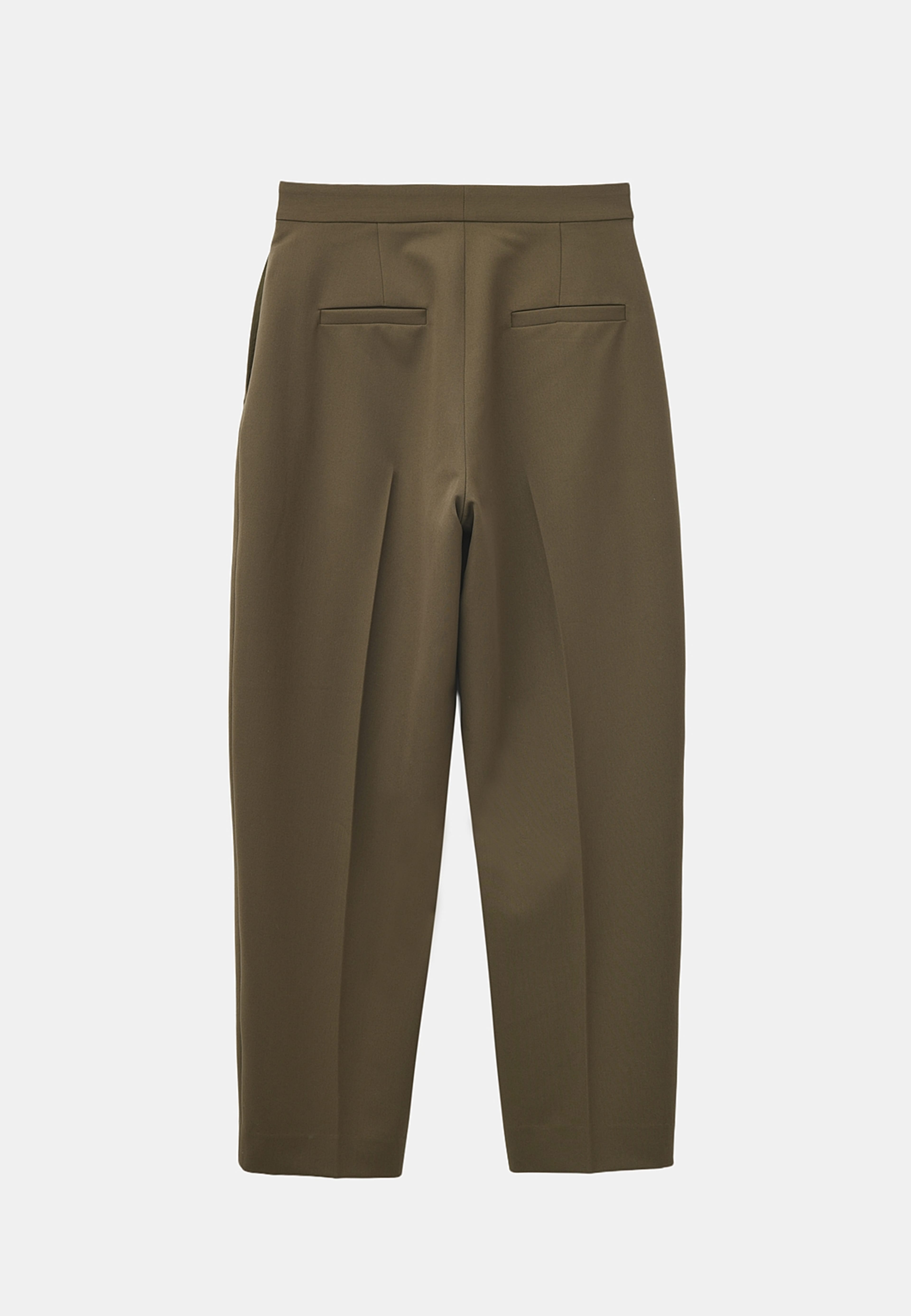 Croppade kostymbyxor KYLIE, från Wera, i färgen Dark Khaki. Klicka för att öppna bilden i stort format