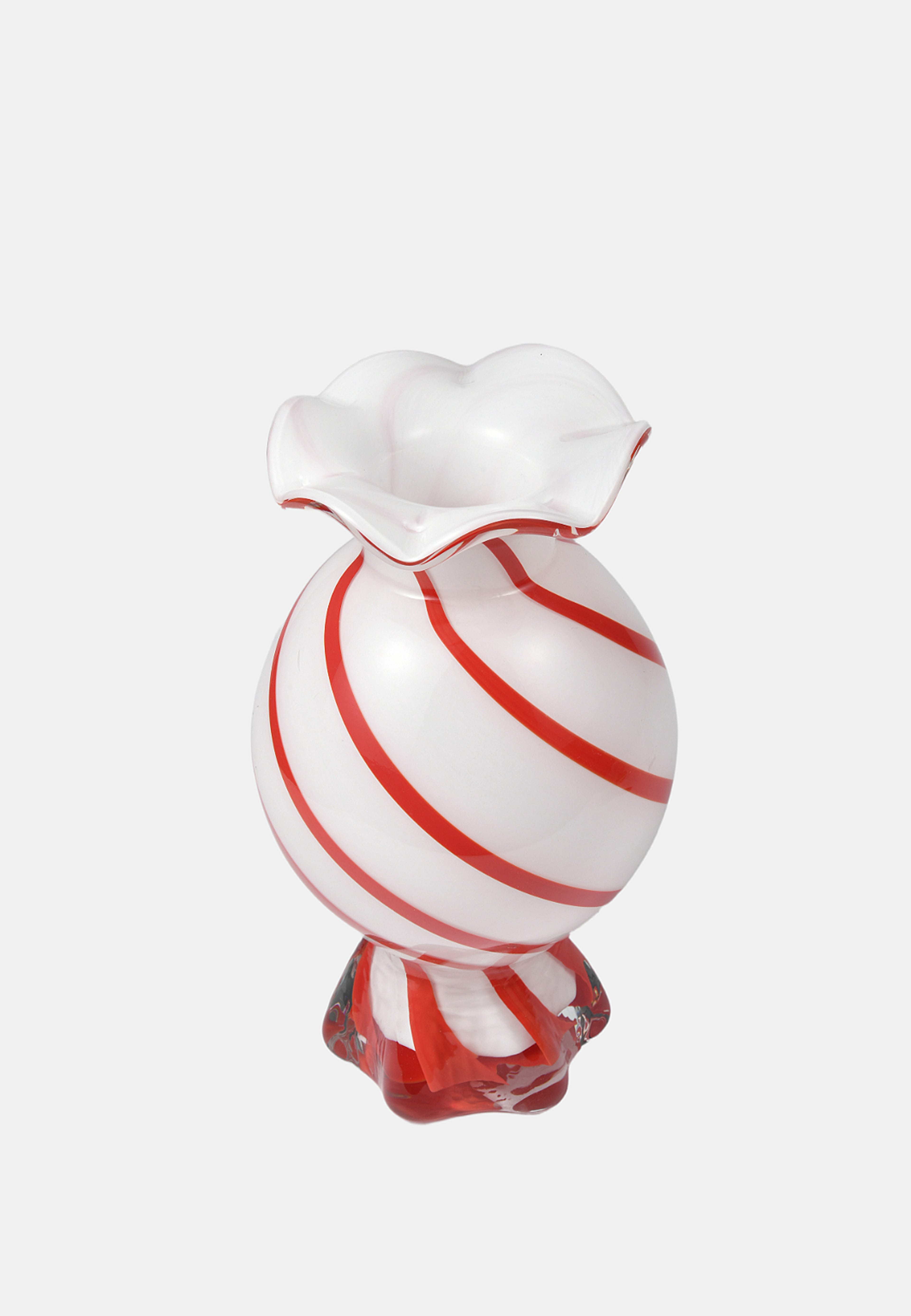Vas CANDY 25 cm, från Åhléns Home, i färgen Red Stripe. Klicka för att öppna bilden i stort format