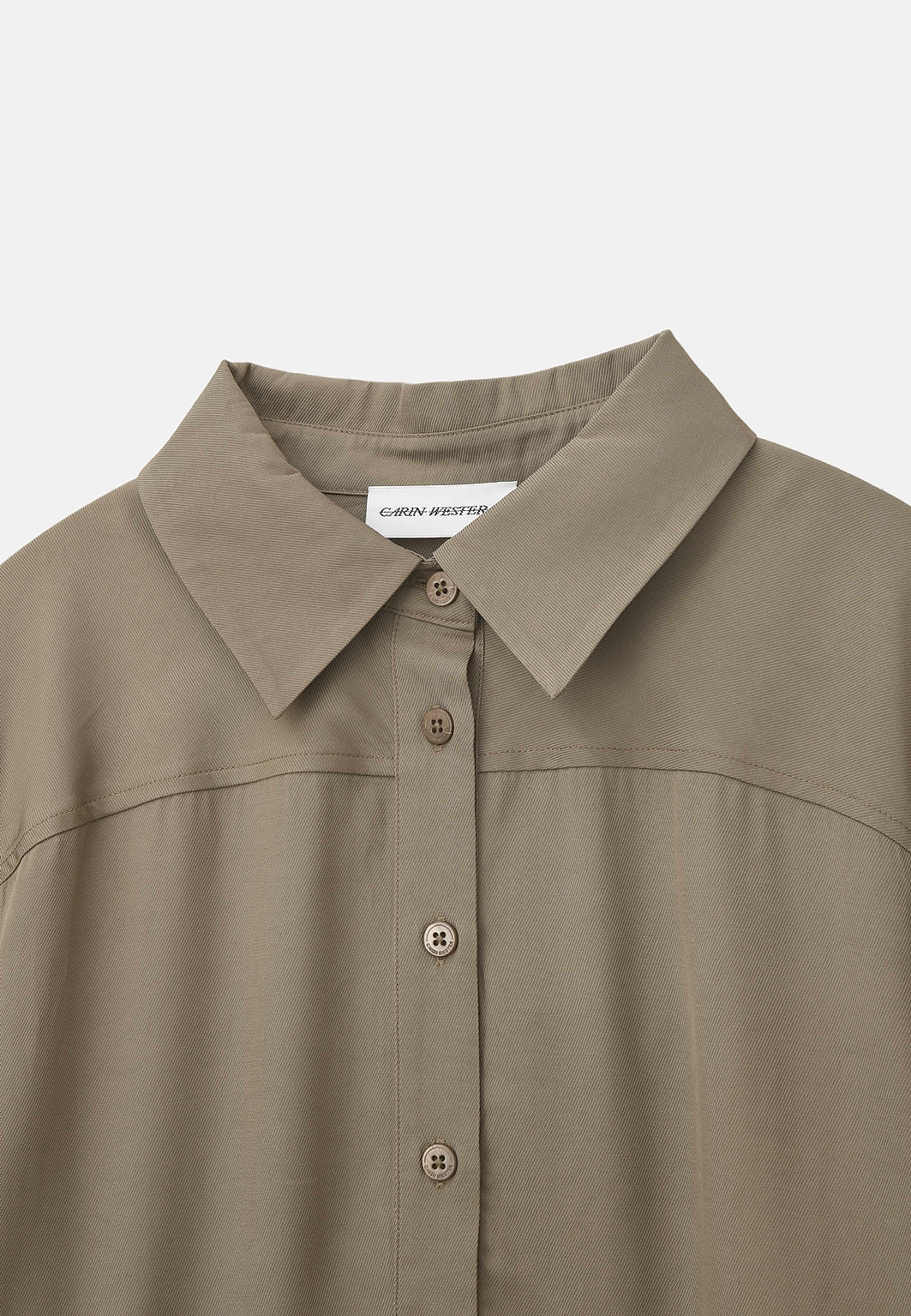 Viskosskjorta ELLIKA, från Carin Wester, i färgen Beige. Klicka för att öppna bilden i stort format